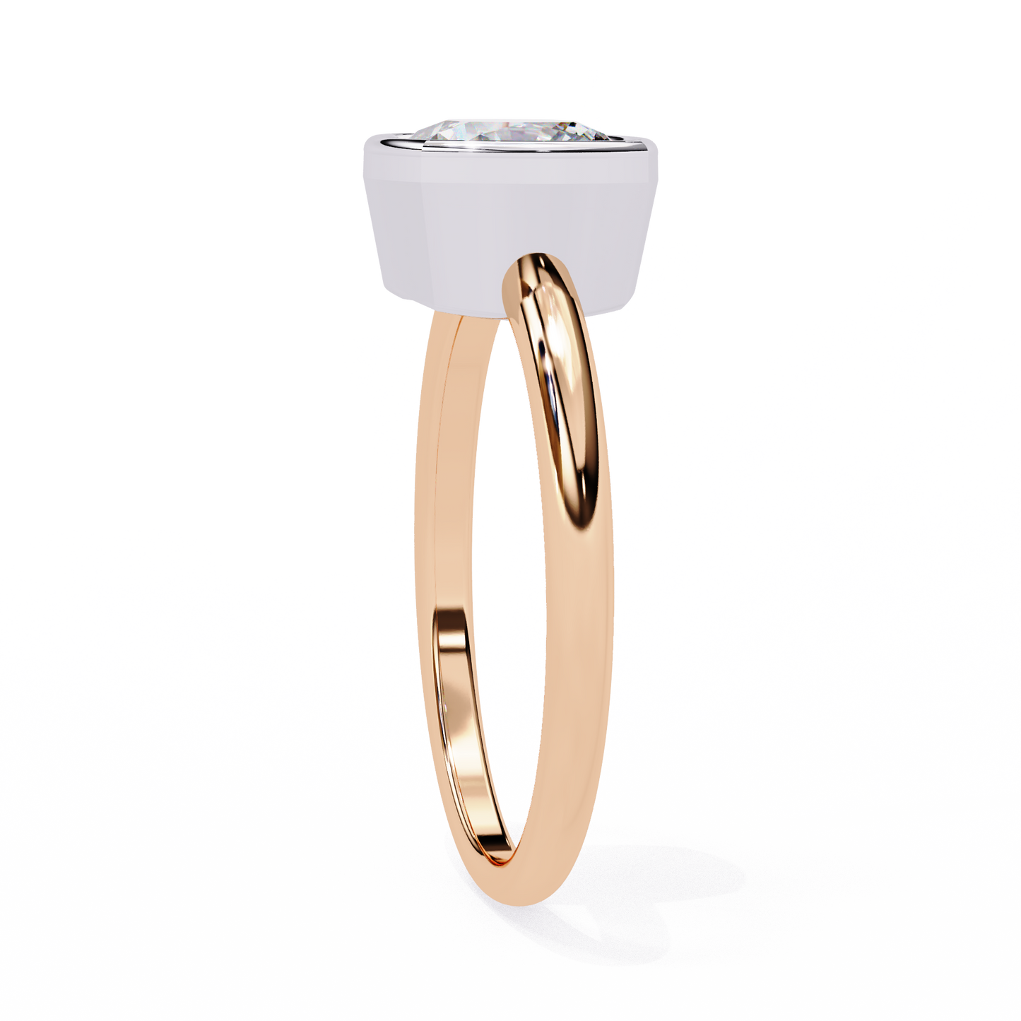 cushion blossom lab grown diamond ring