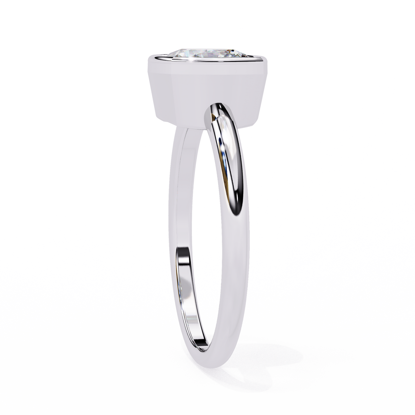 cushion blossom lab grown diamond ring
