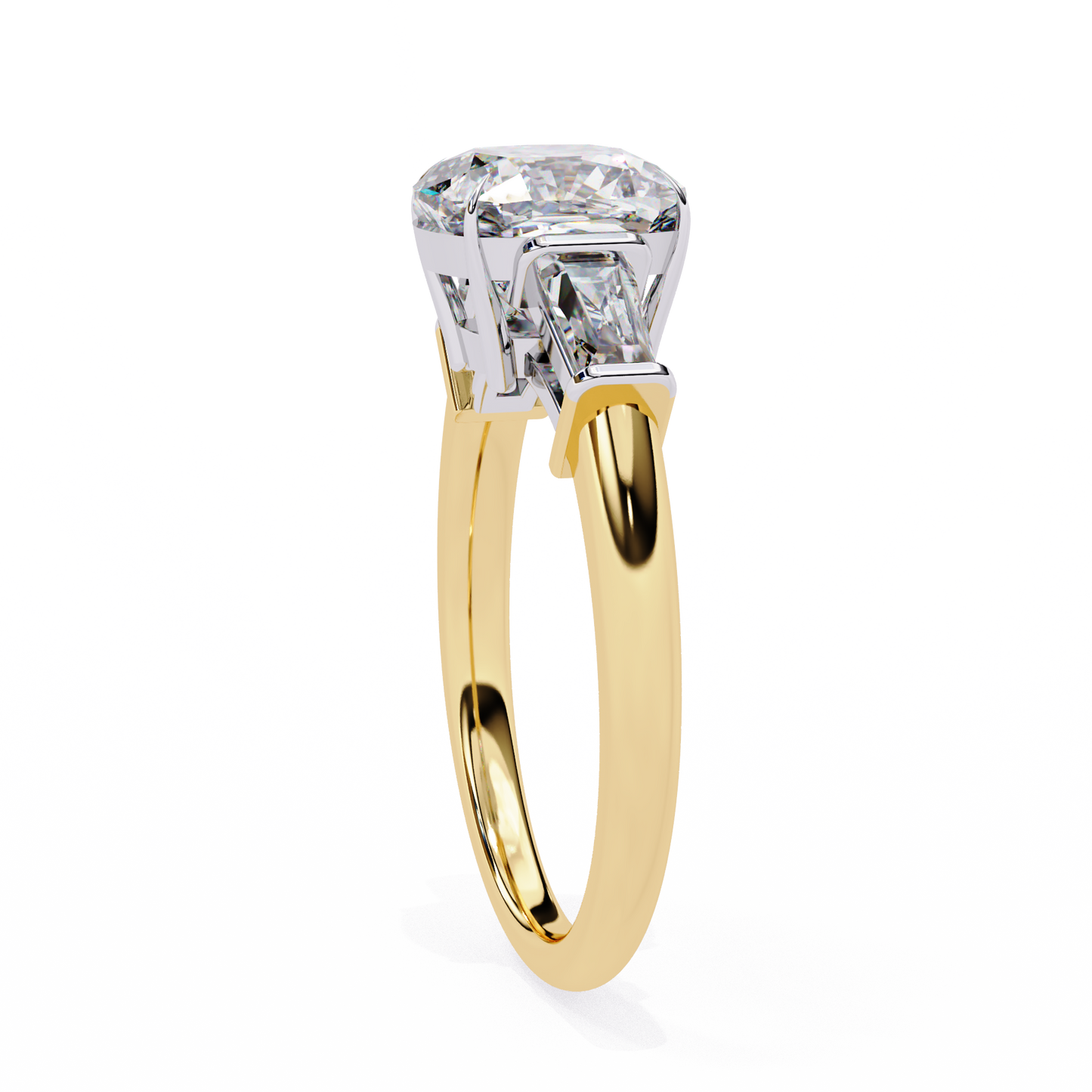 eternal cushion lab grown diamond ring