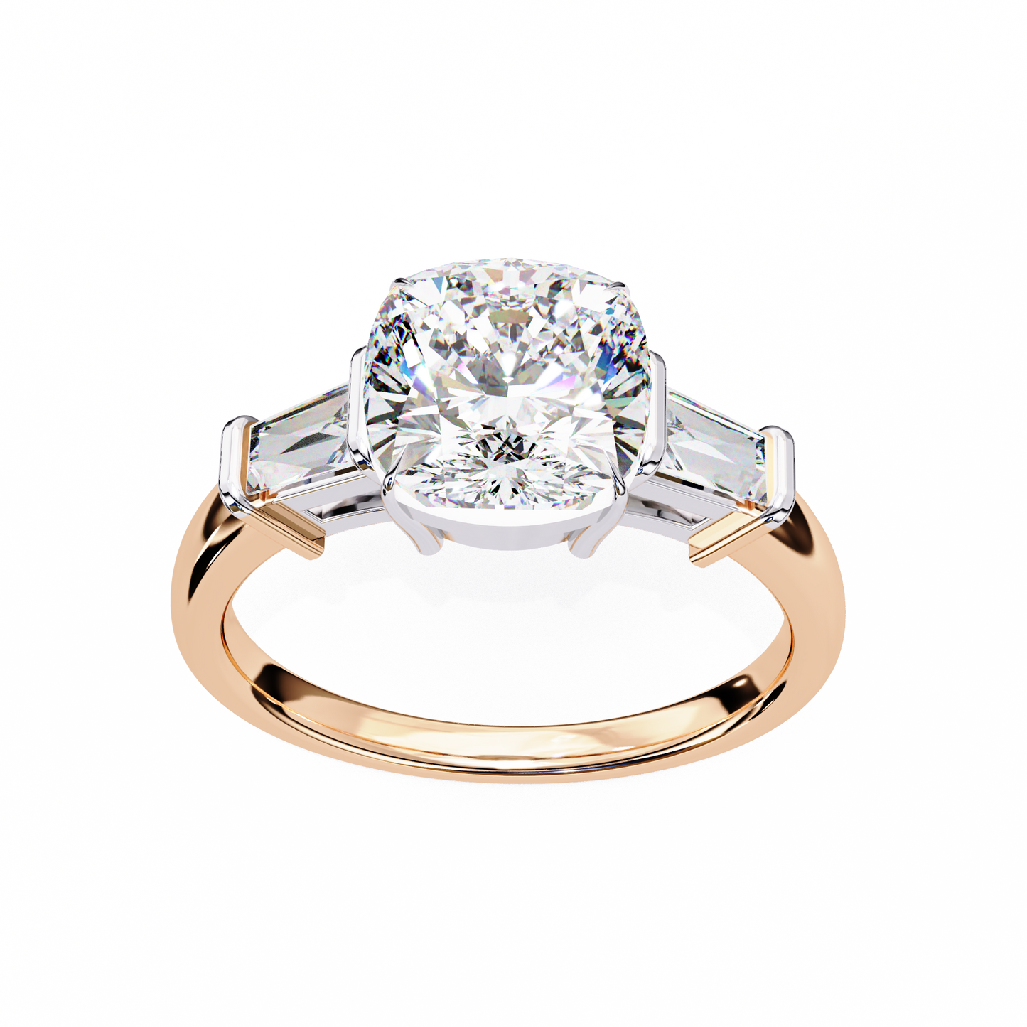 eternal cushion lab grown diamond ring