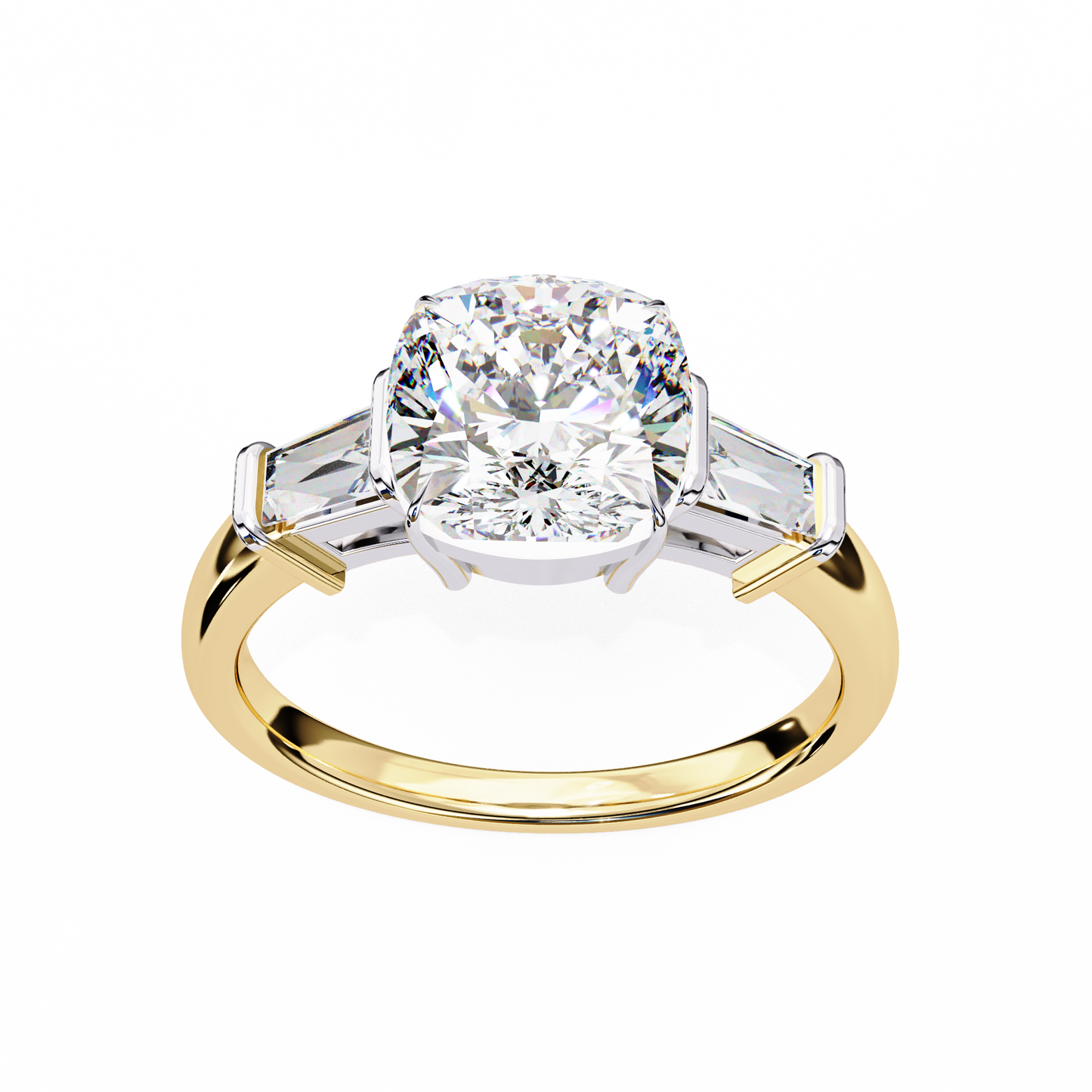 eternal cushion lab grown diamond ring