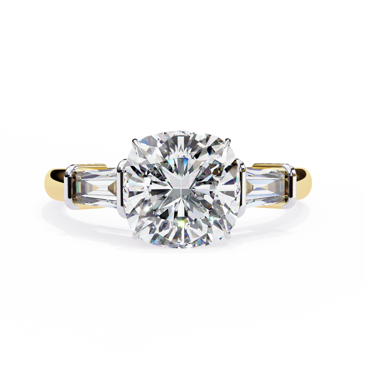 eternal cushion lab grown diamond ring