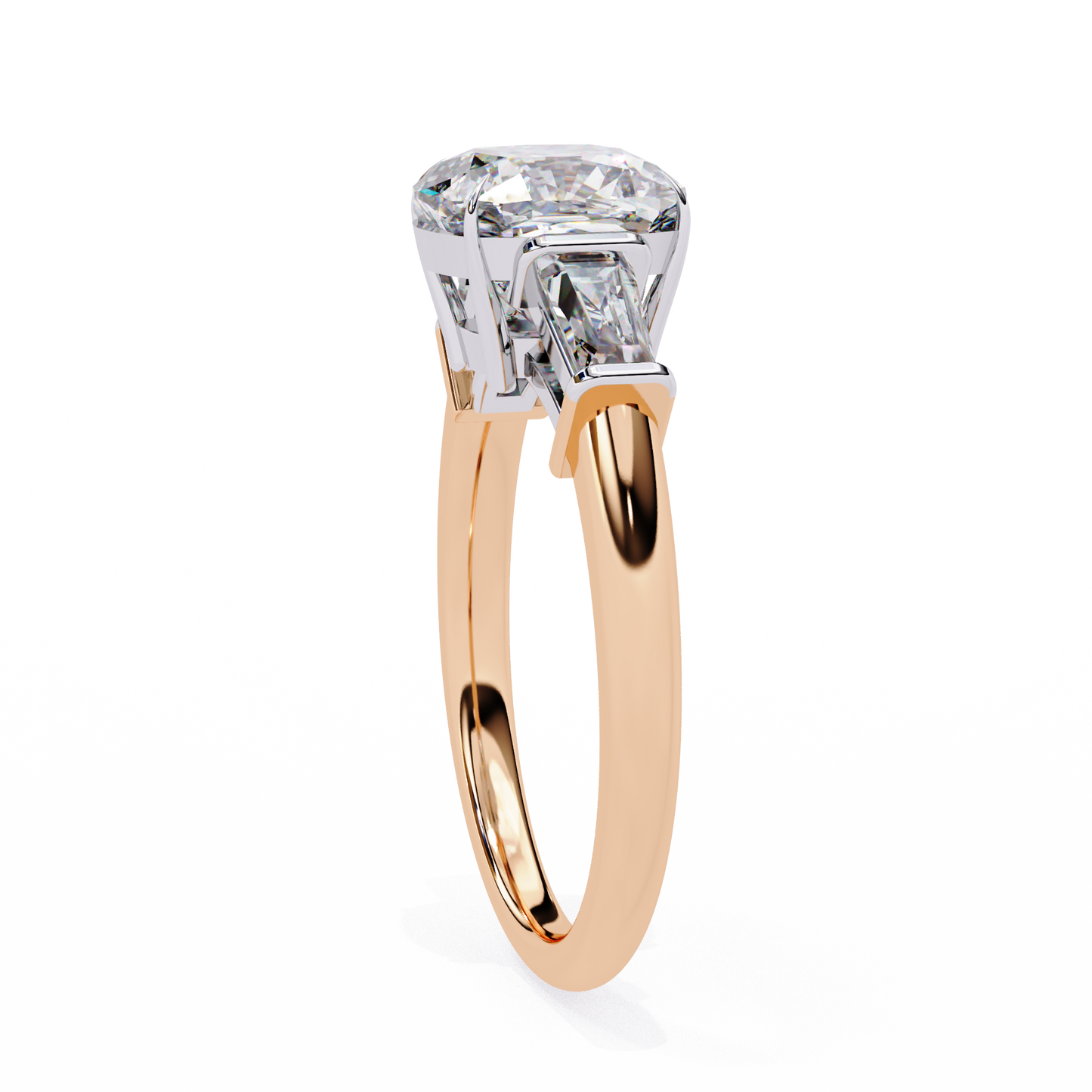 eternal cushion lab grown diamond ring