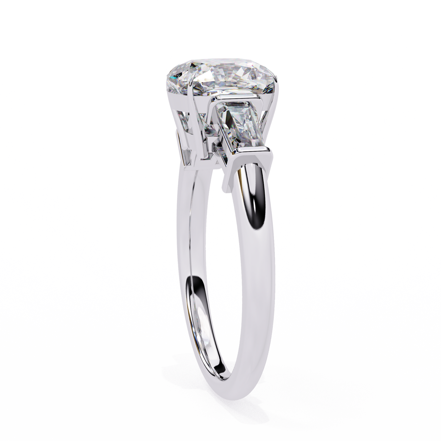 eternal cushion lab grown diamond ring