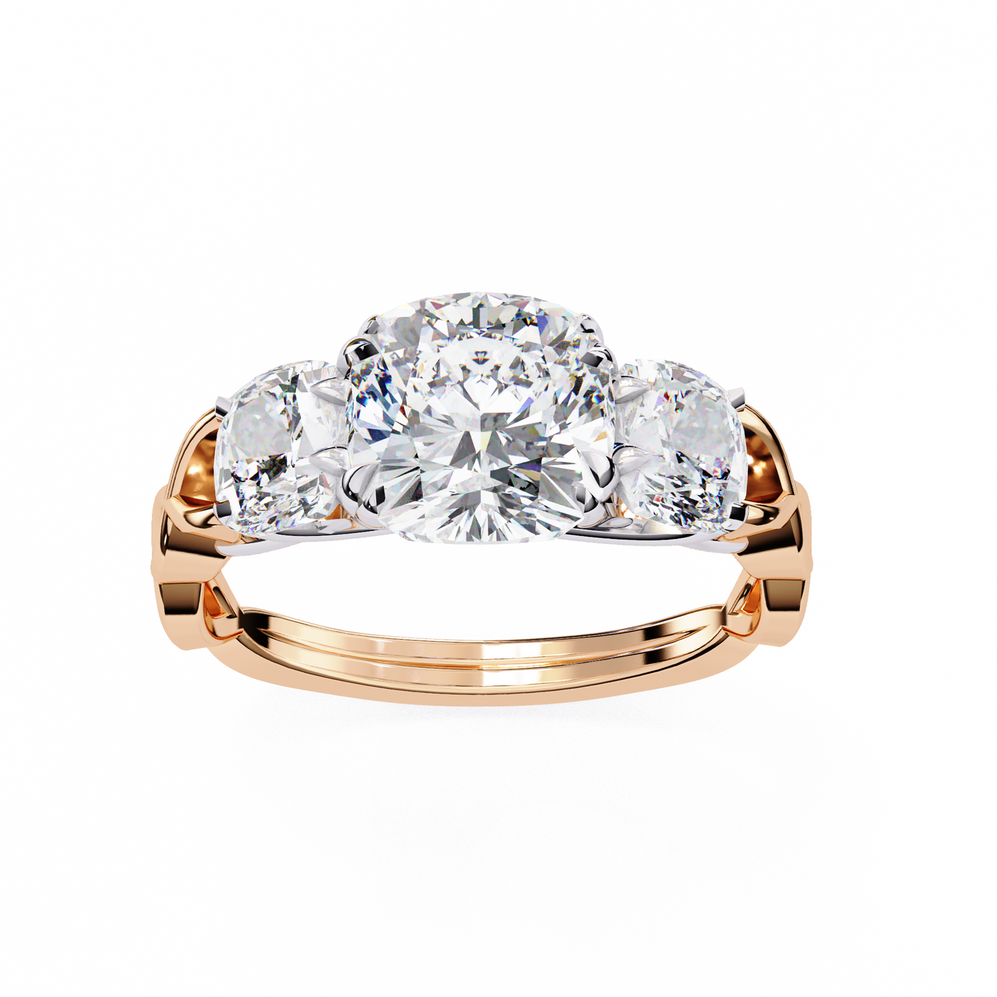 celeste trilogy lab grown diamond ring