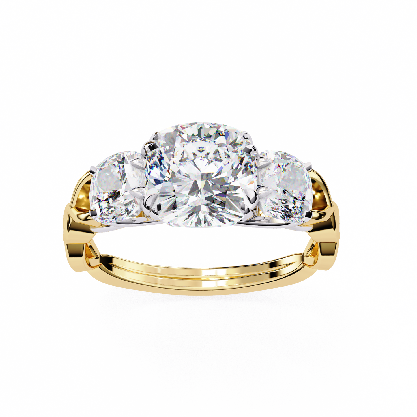 celeste trilogy lab grown diamond ring