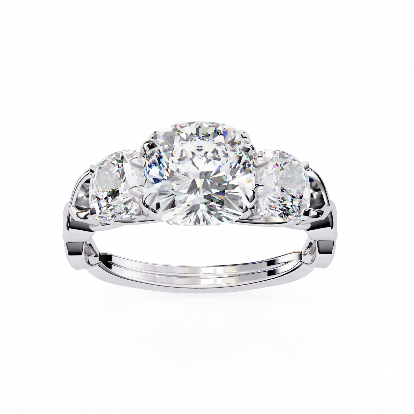 celeste trilogy lab grown diamond ring