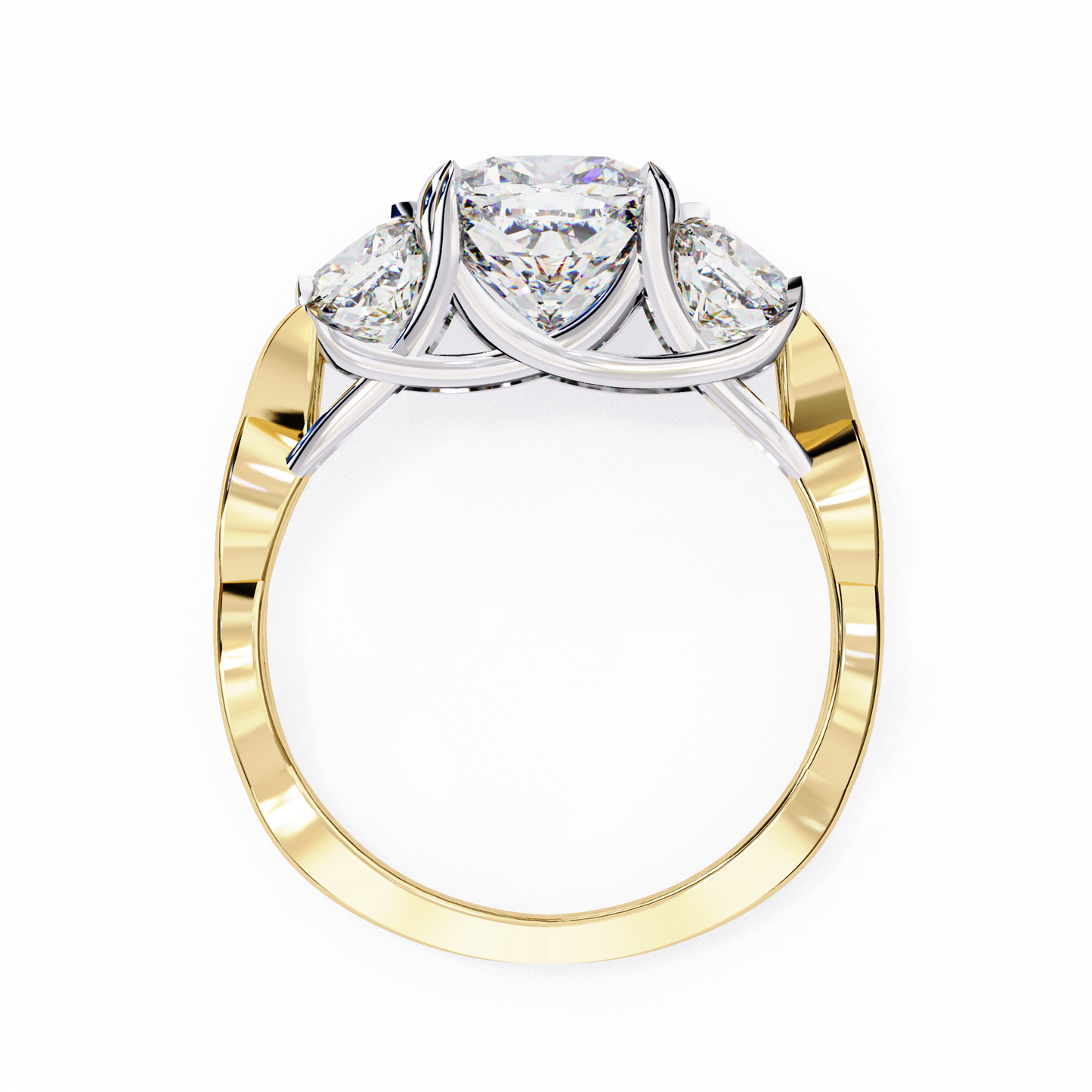 celeste trilogy lab grown diamond ring