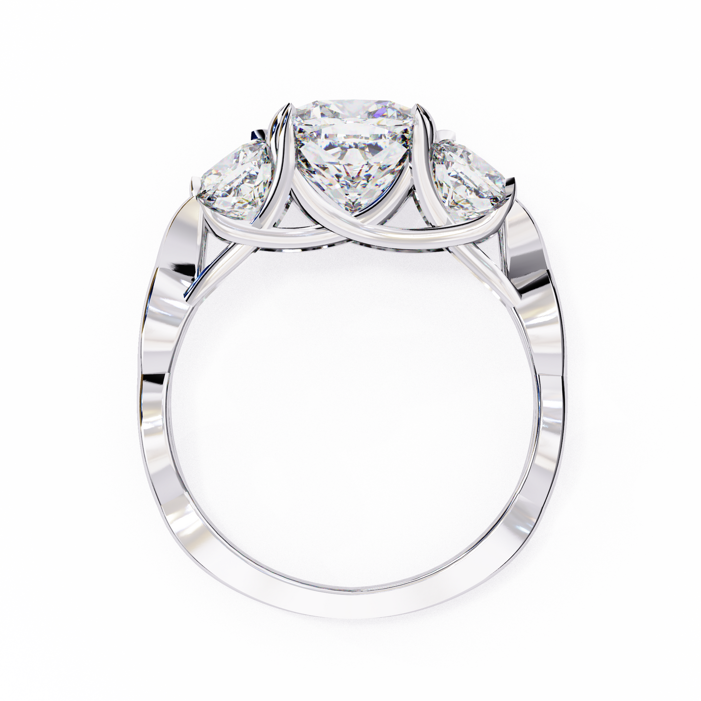celeste trilogy lab grown diamond ring