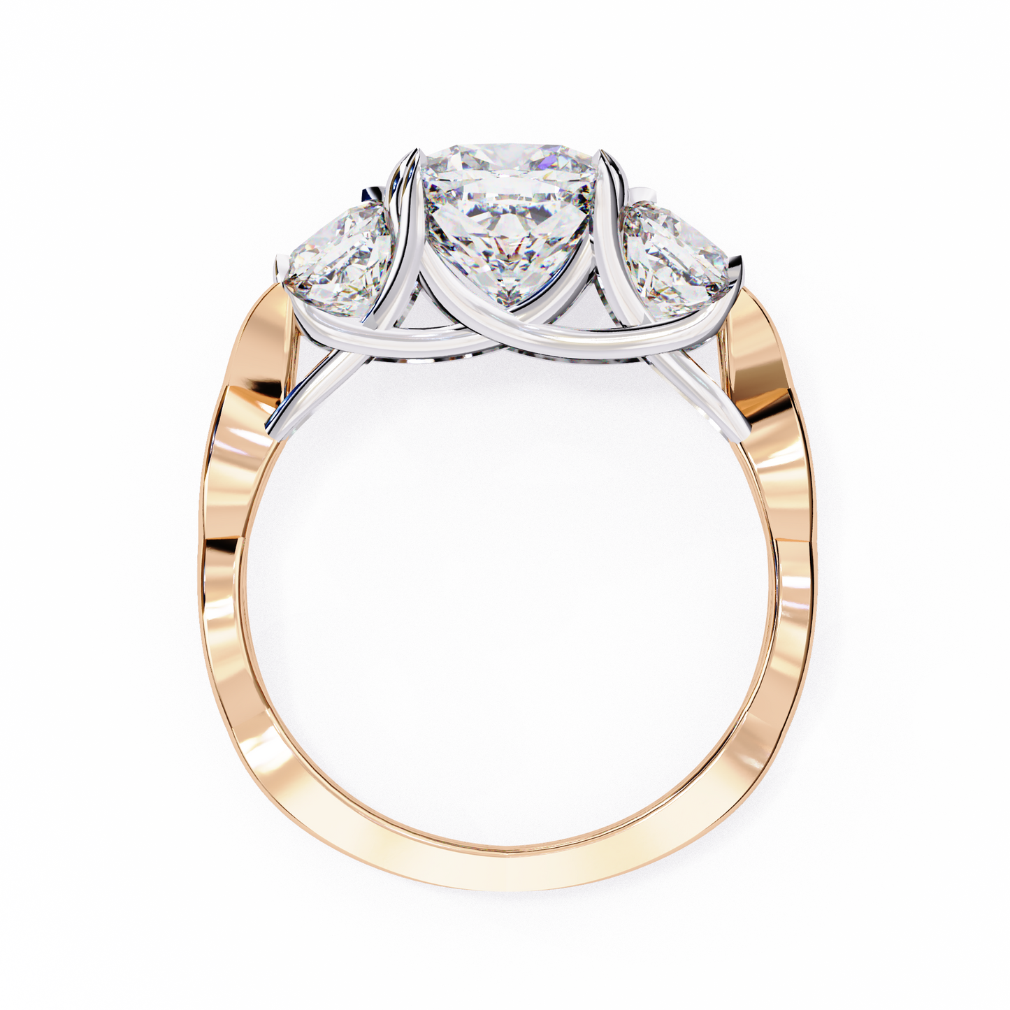 celeste trilogy lab grown diamond ring