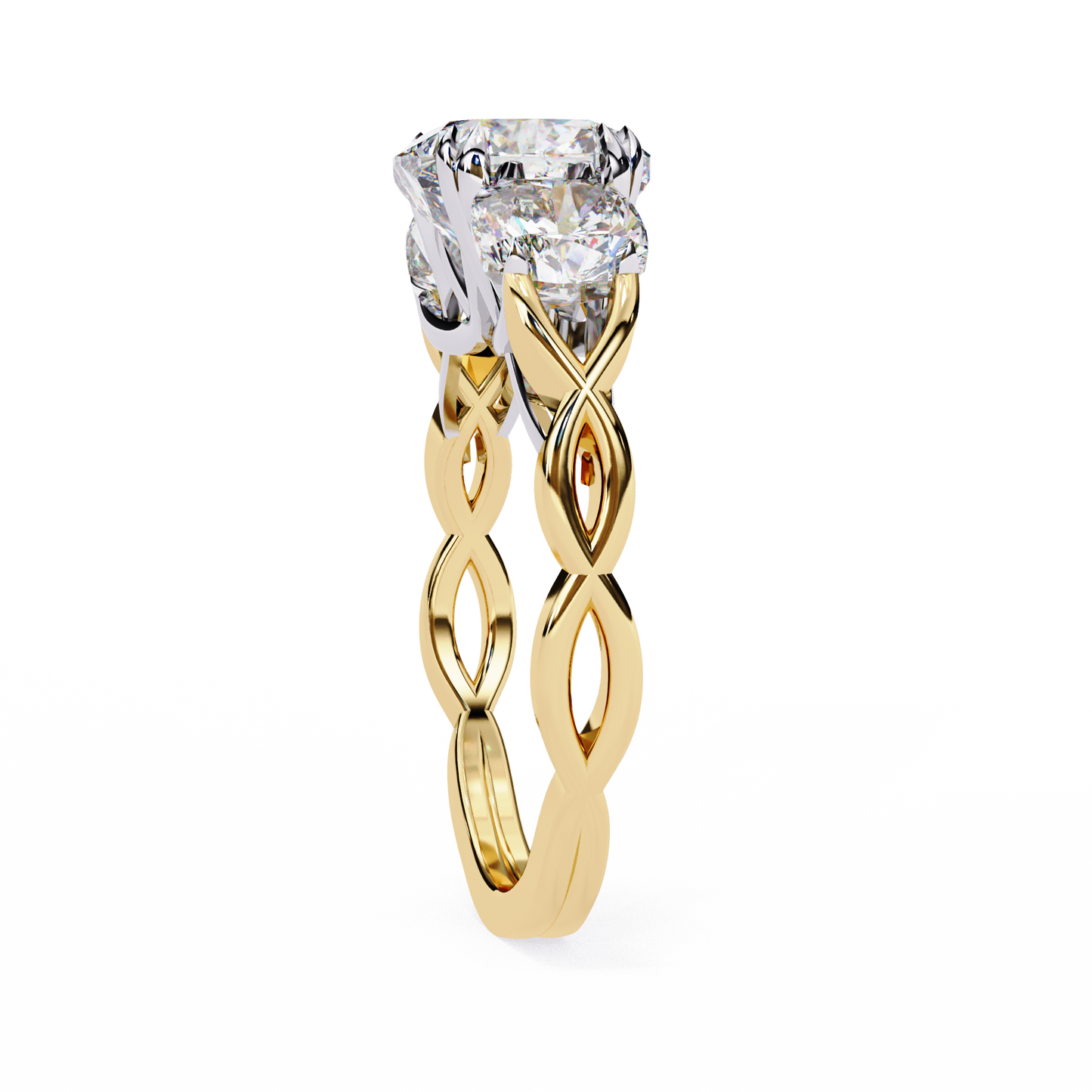 celeste trilogy lab grown diamond ring