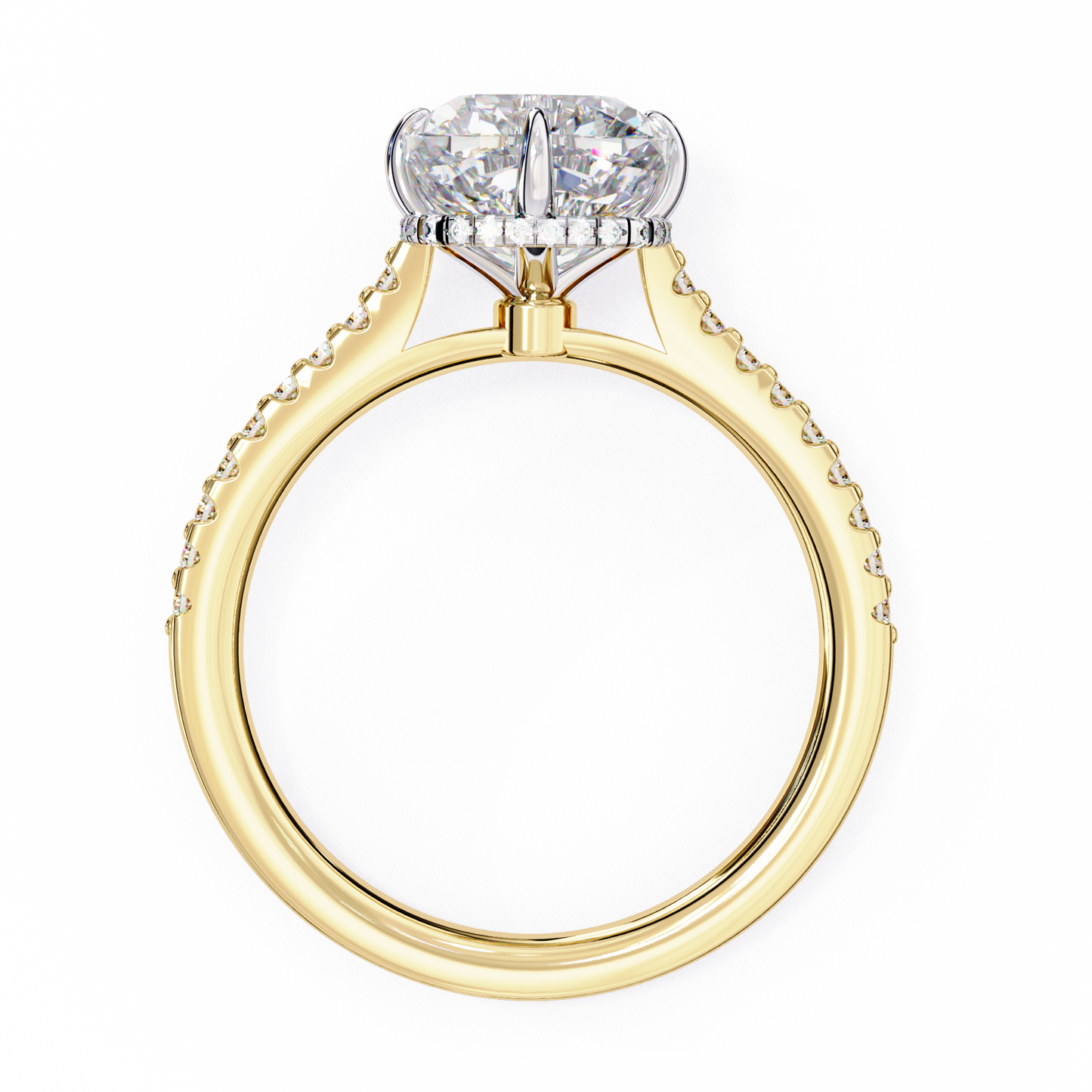 aurora embrace lab grown diamond ring