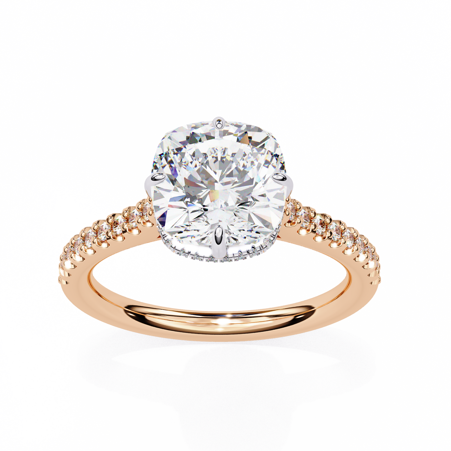 aurora embrace lab grown diamond ring