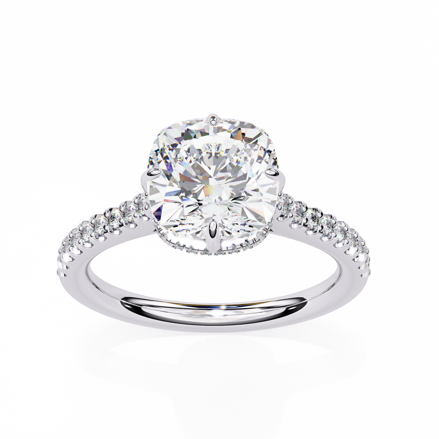 aurora embrace lab grown diamond ring