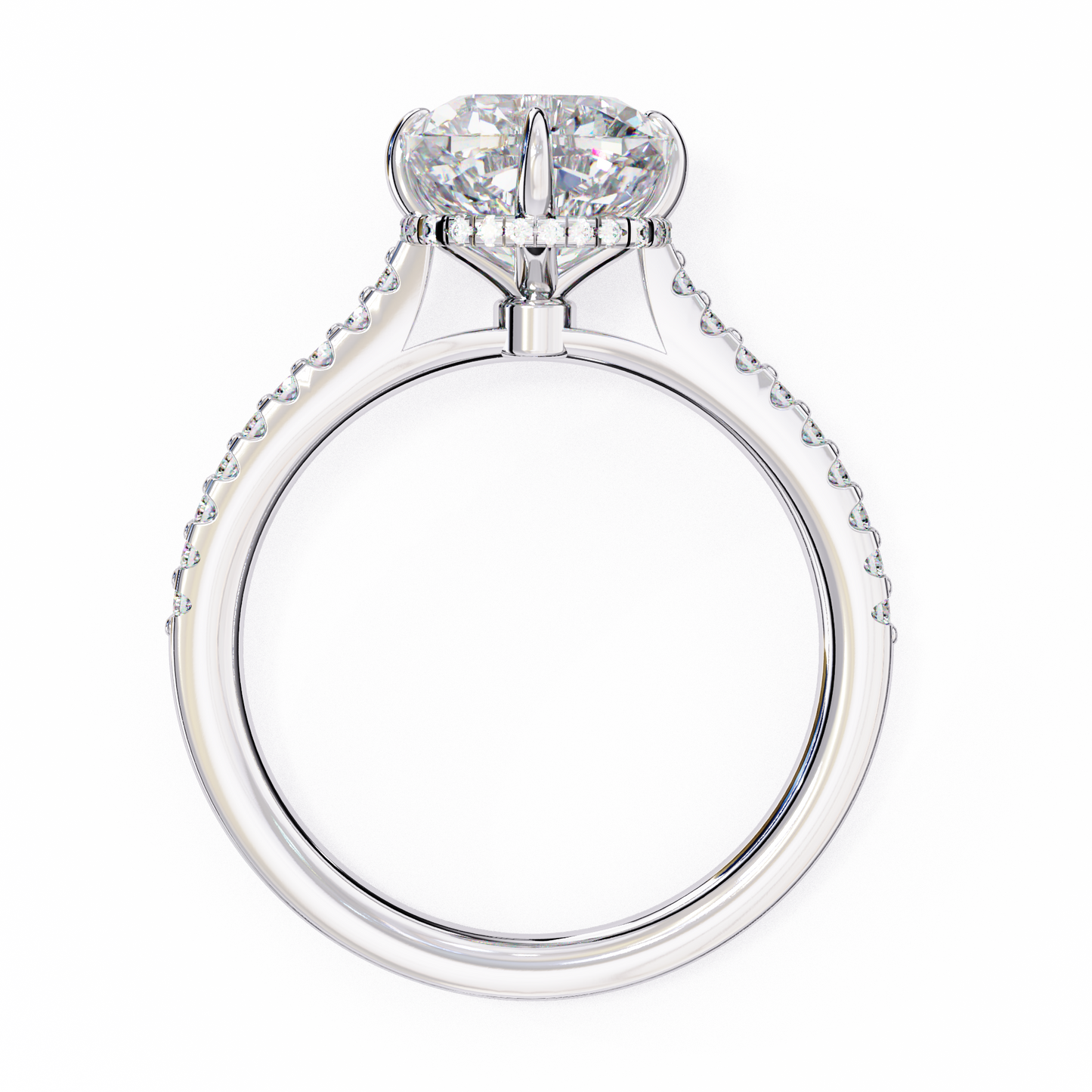 aurora embrace lab grown diamond ring