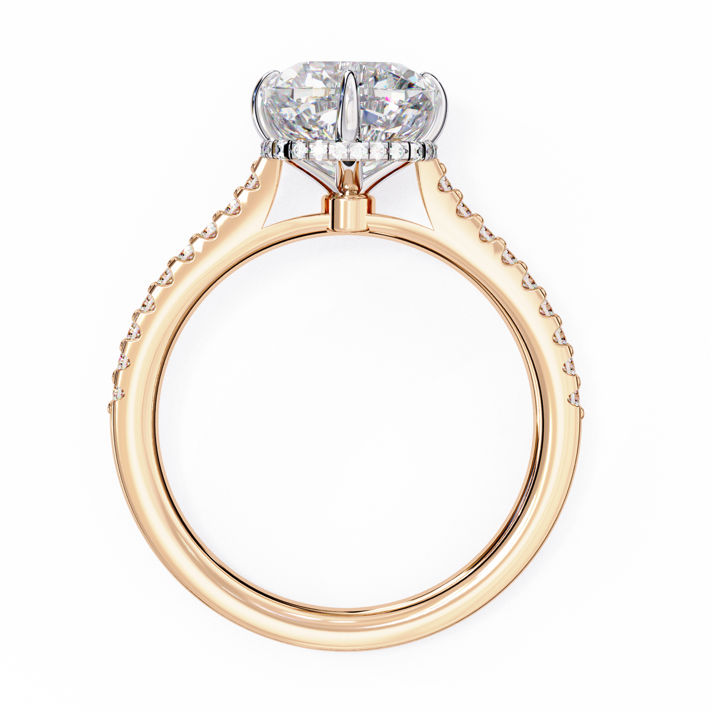 aurora embrace lab grown diamond ring
