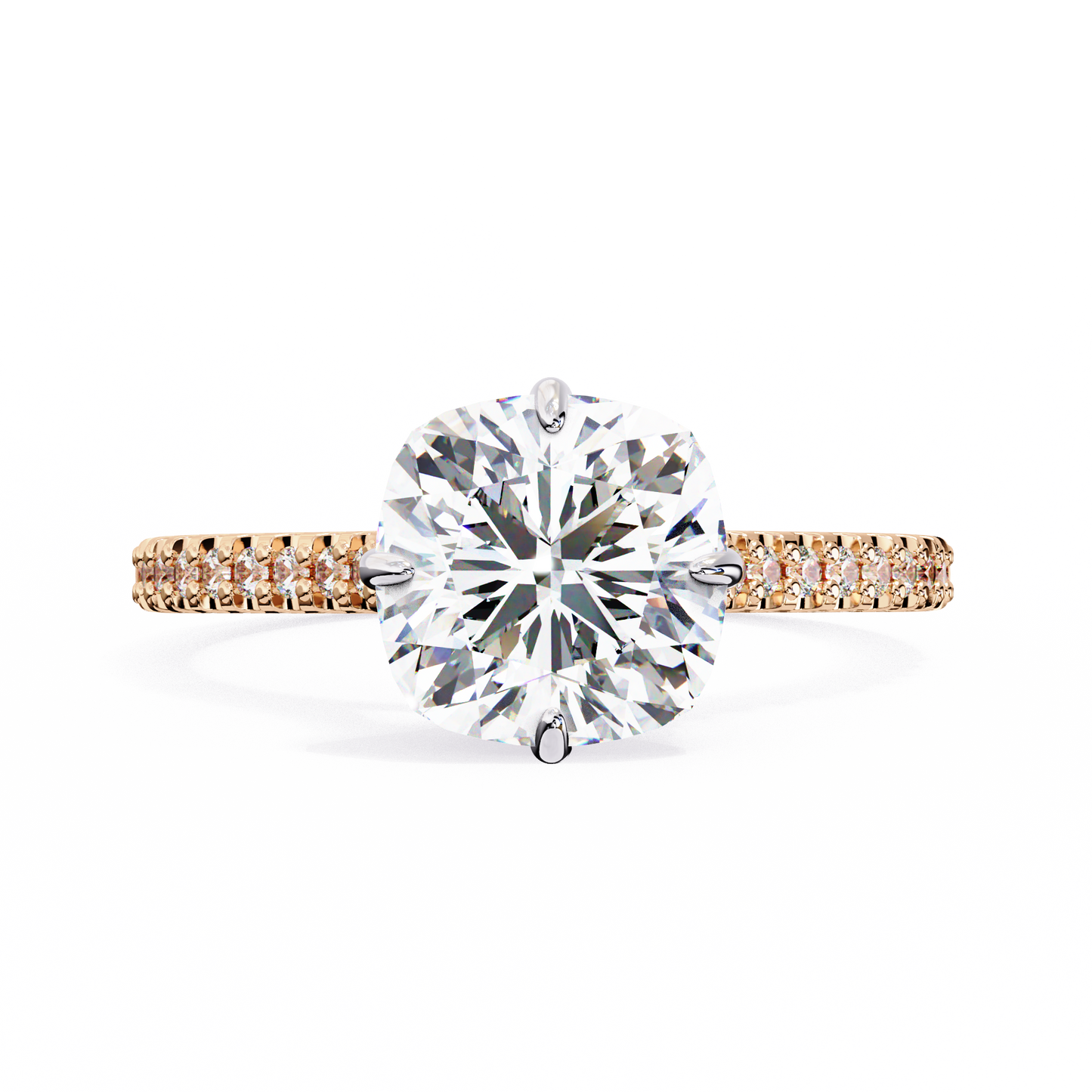 aurora embrace lab grown diamond ring