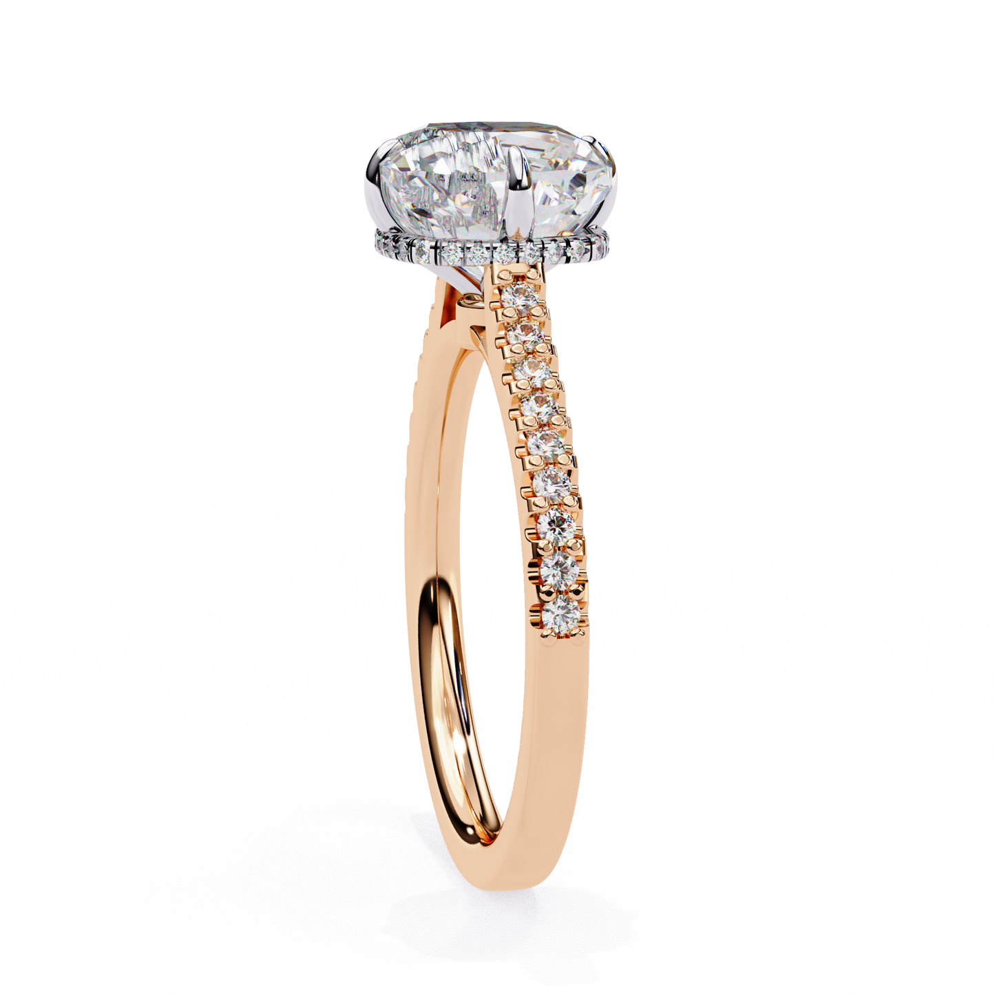 aurora embrace lab grown diamond ring