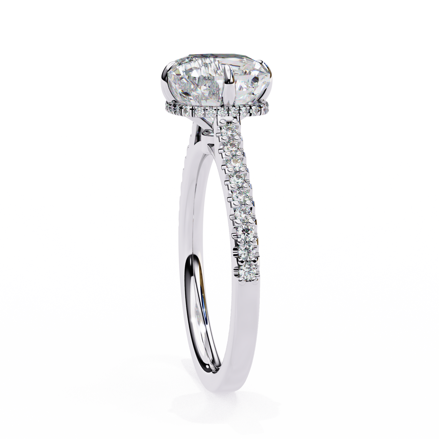 aurora embrace lab grown diamond ring