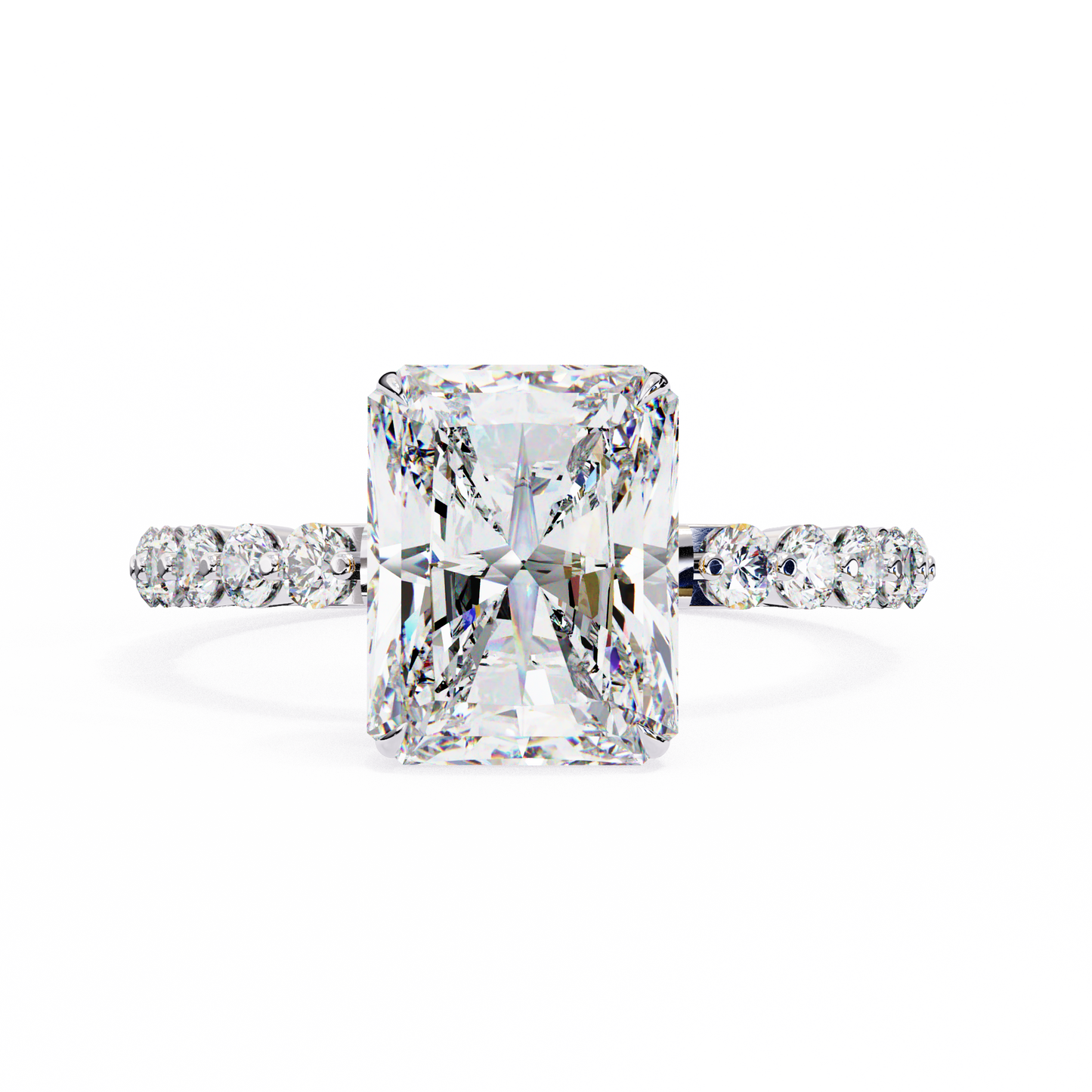radiant grace lab grown diamond ring