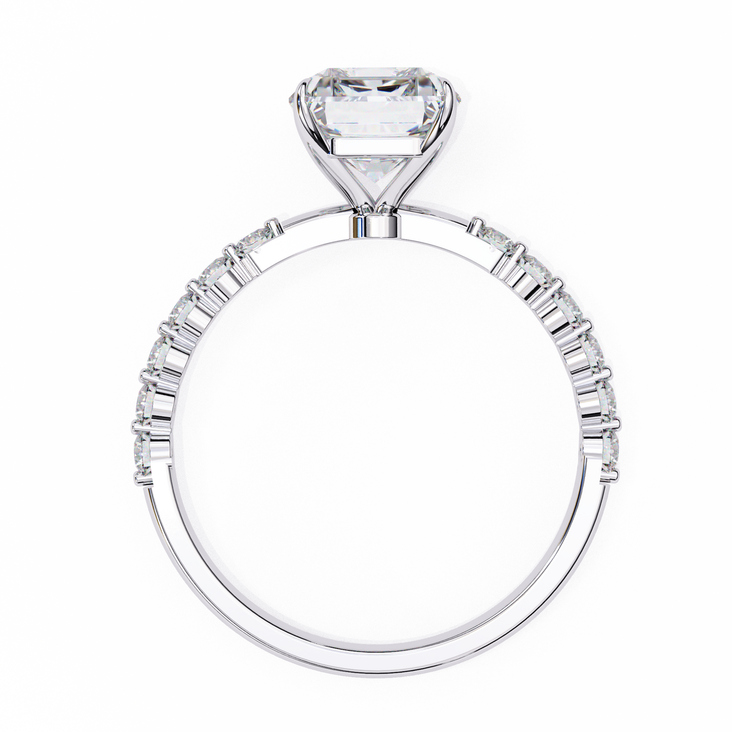 radiant grace lab grown diamond ring