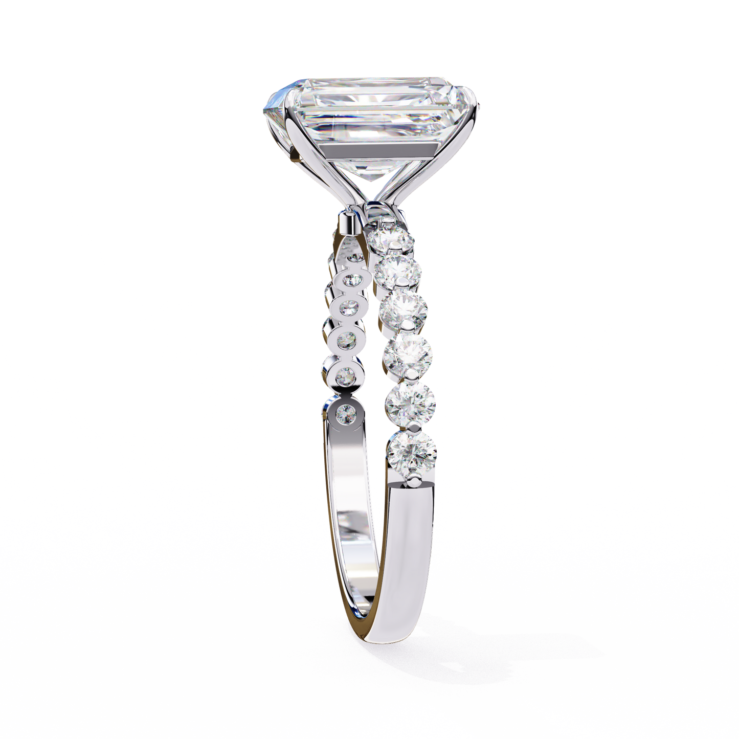 radiant grace lab grown diamond ring