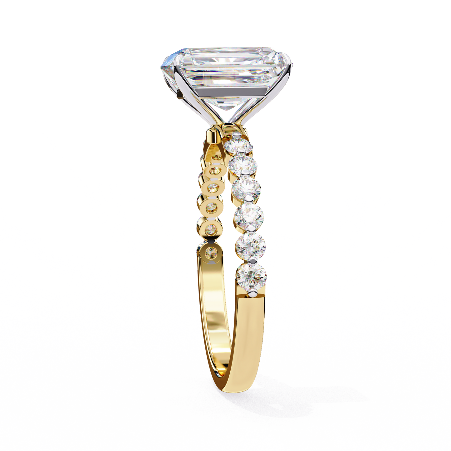 radiant grace lab grown diamond ring