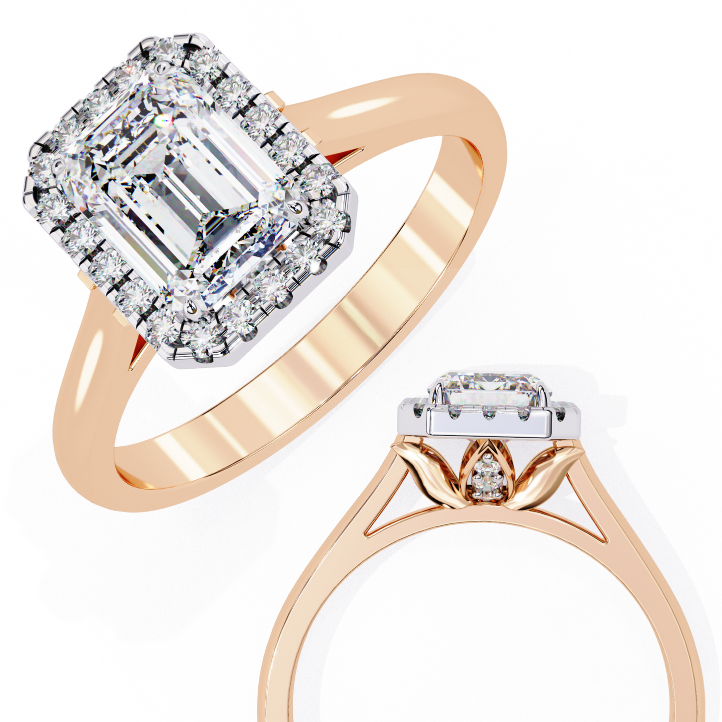 celeste charm lab grown diamond ring