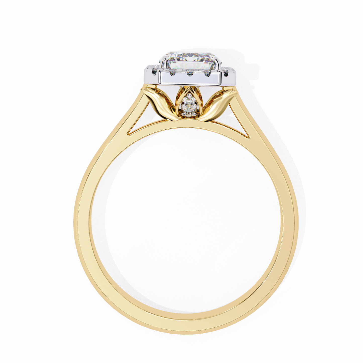 radiant grace lab grown diamond ring