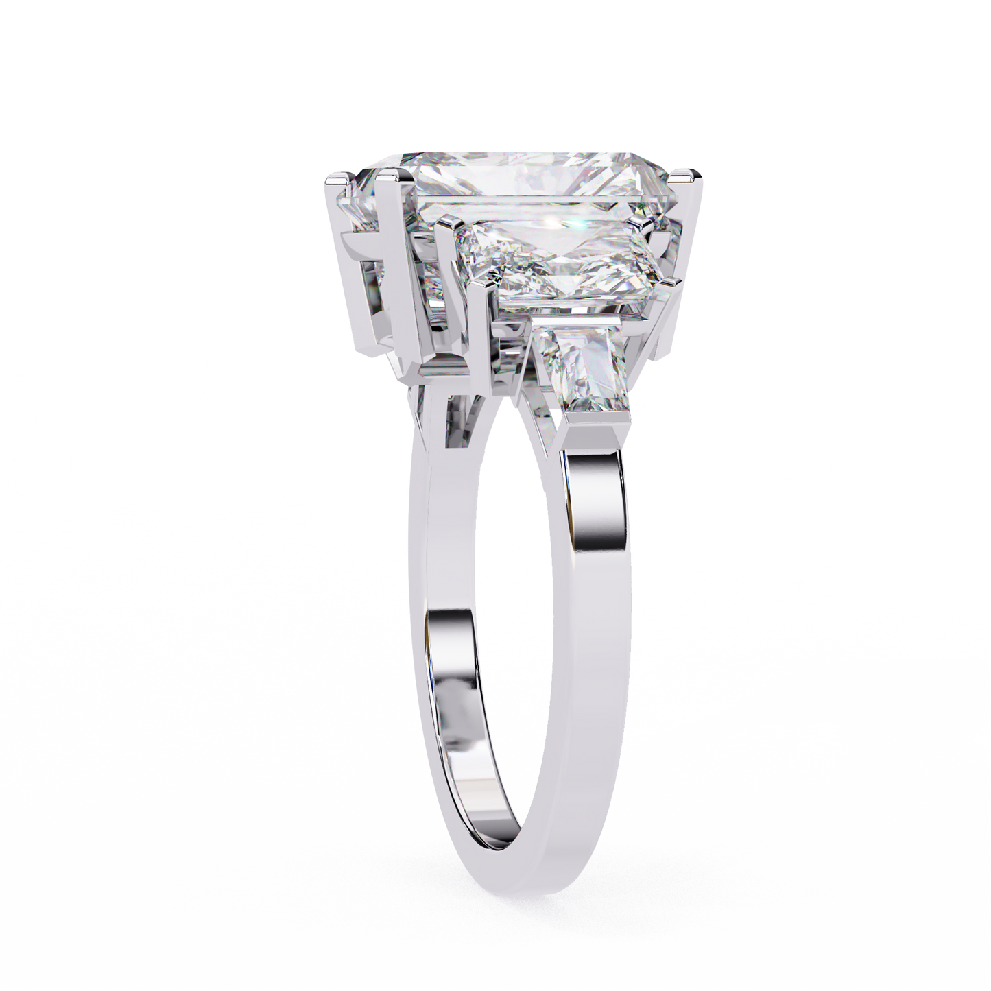 radiant harmony lab grown diamond ring