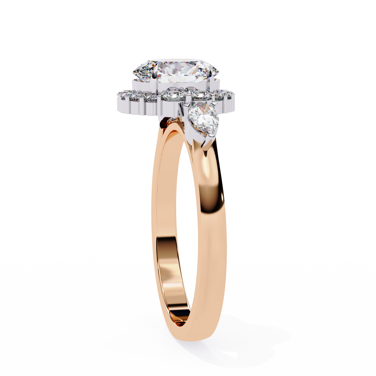 oval lab grown diamond ring