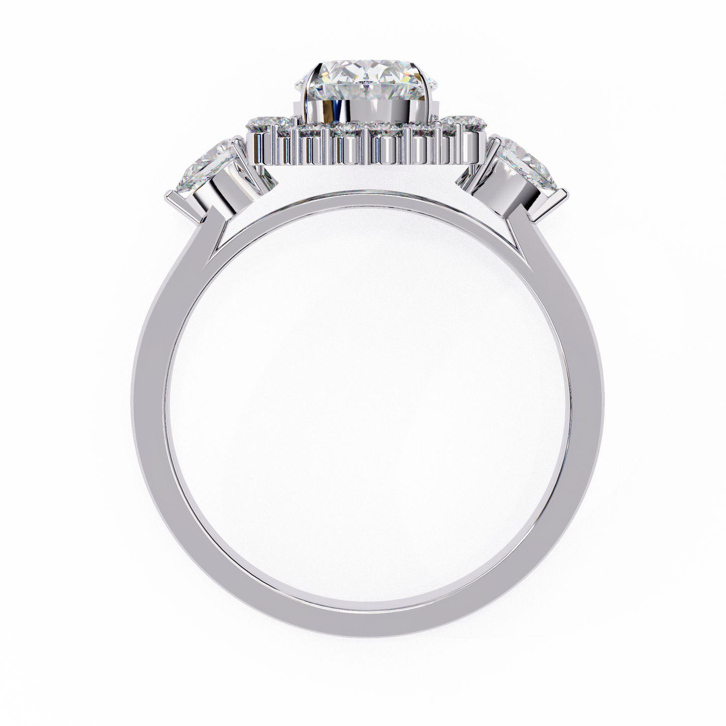 oval lab grown diamond ring