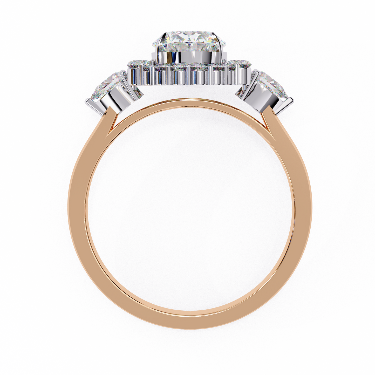 oval lab grown diamond ring