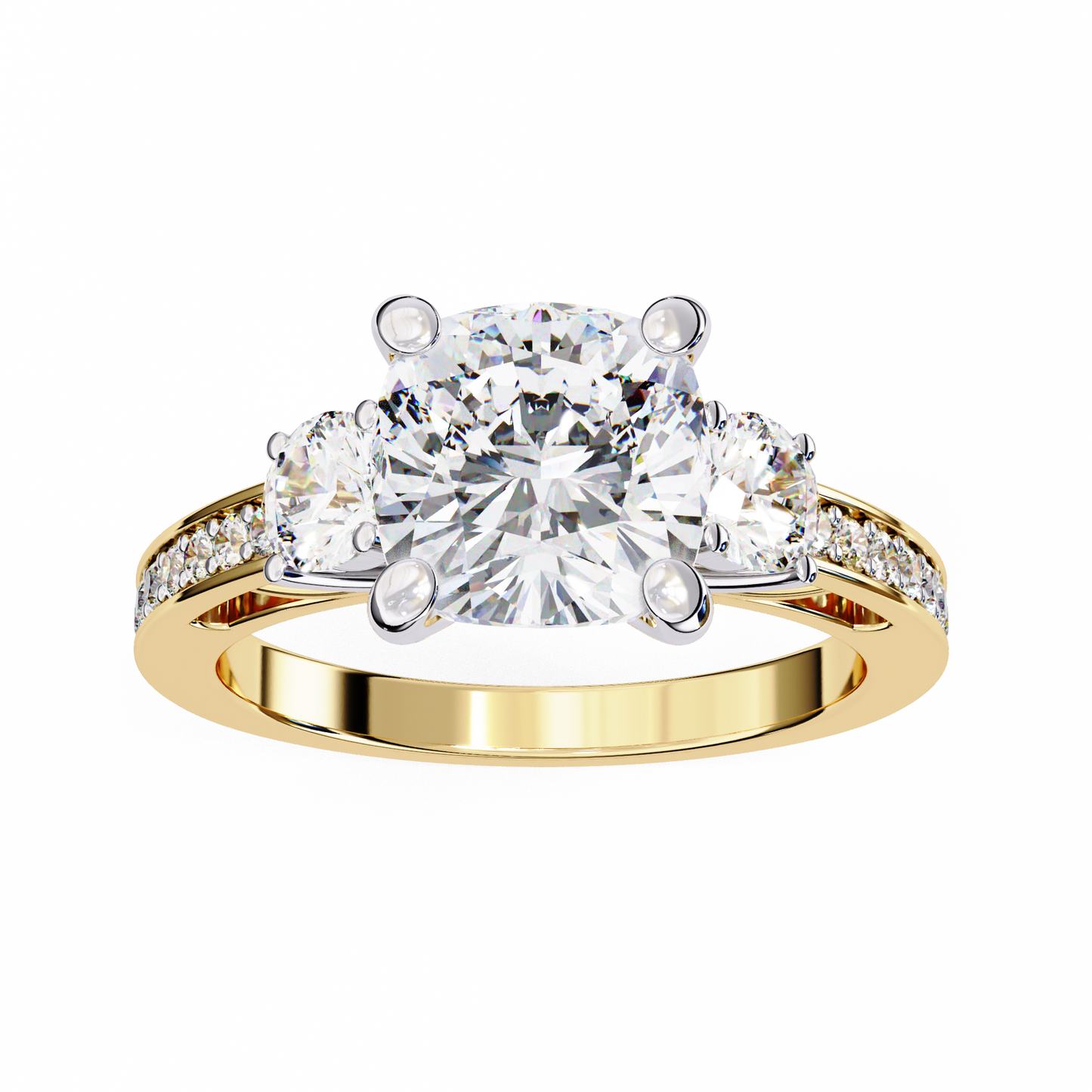 trinity radiance lab grown diamond ring