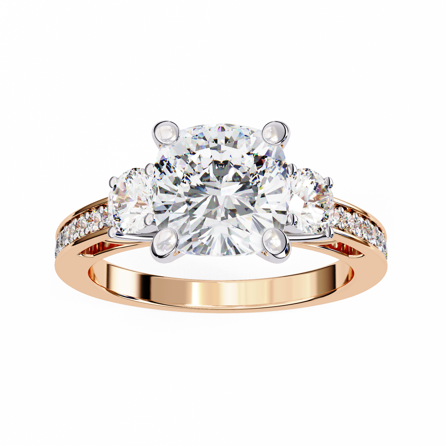 trinity radiance lab grown diamond ring