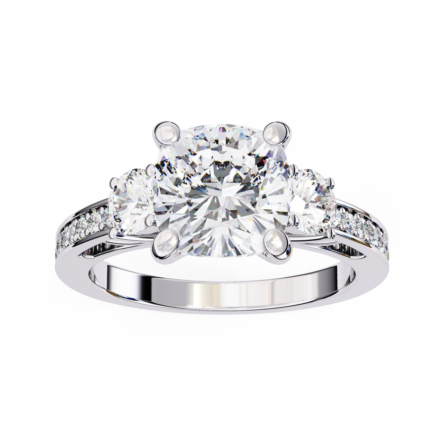 trinity radiance lab grown diamond ring
