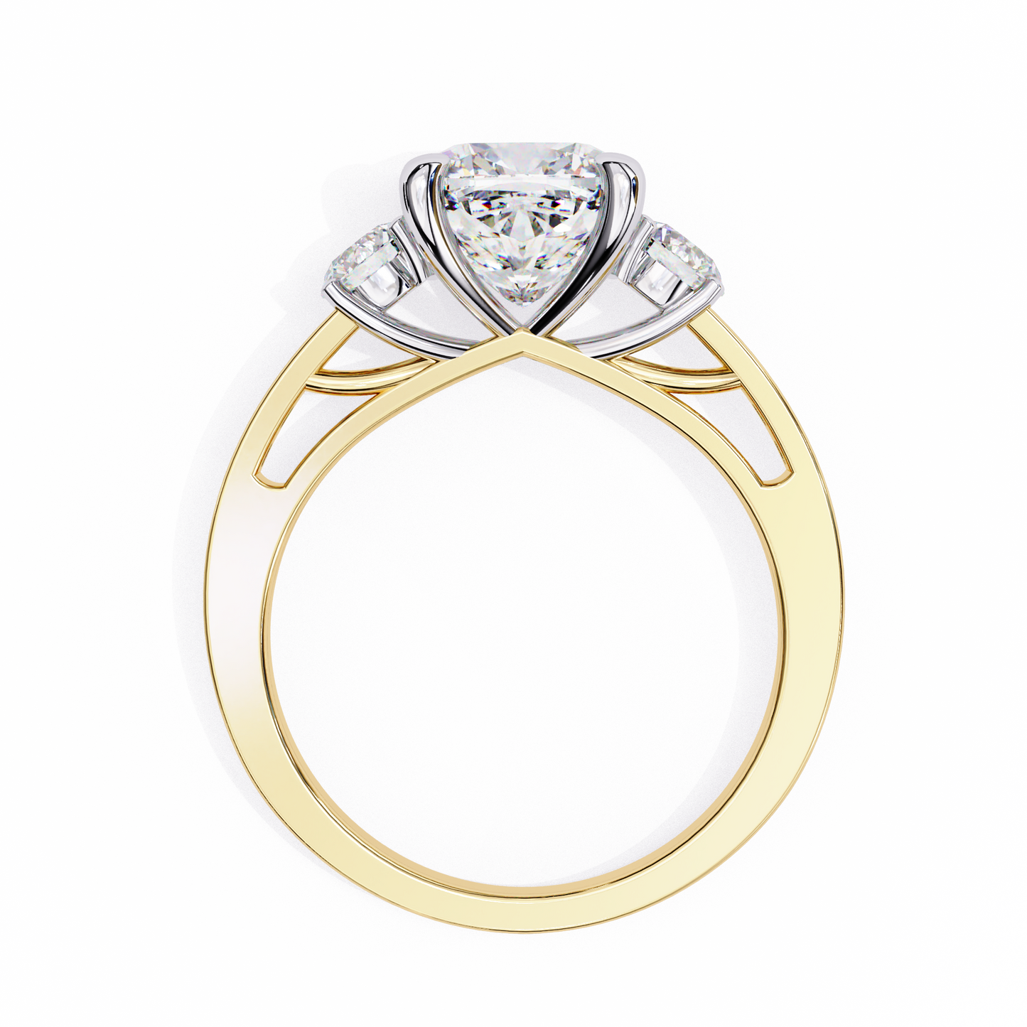 trinity radiance lab grown diamond ring