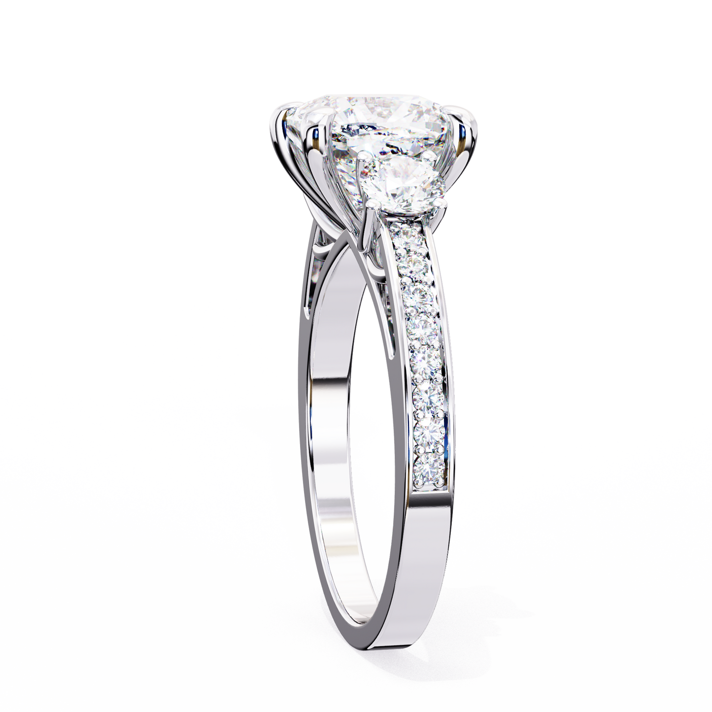 trinity radiance lab grown diamond ring