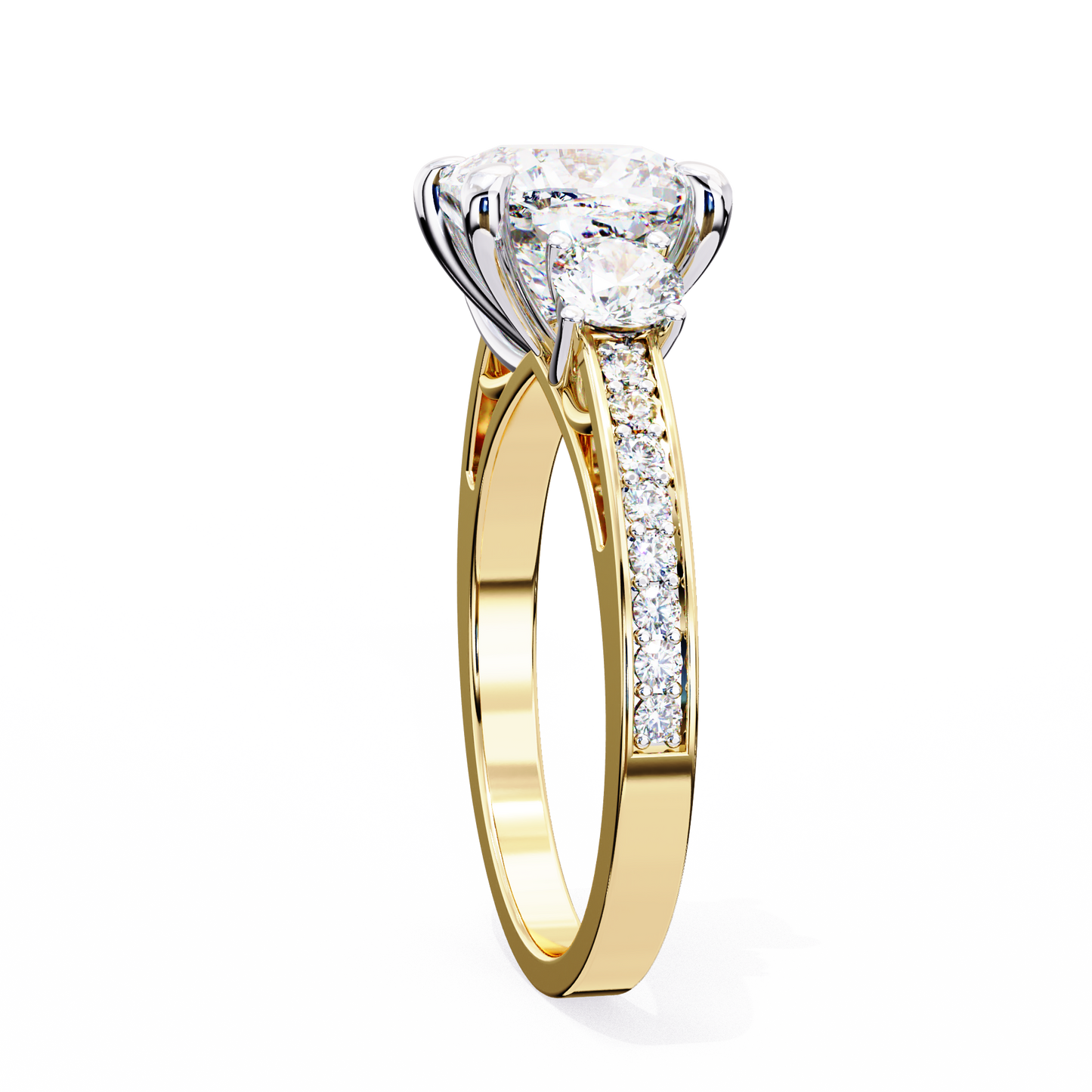 trinity radiance lab grown diamond ring
