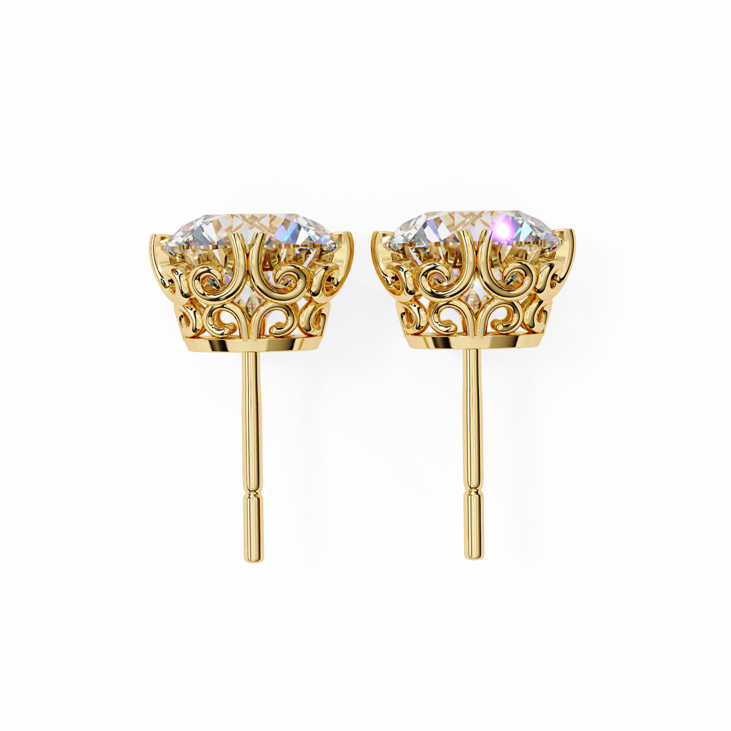 victorian dream lab grown diamond studs
