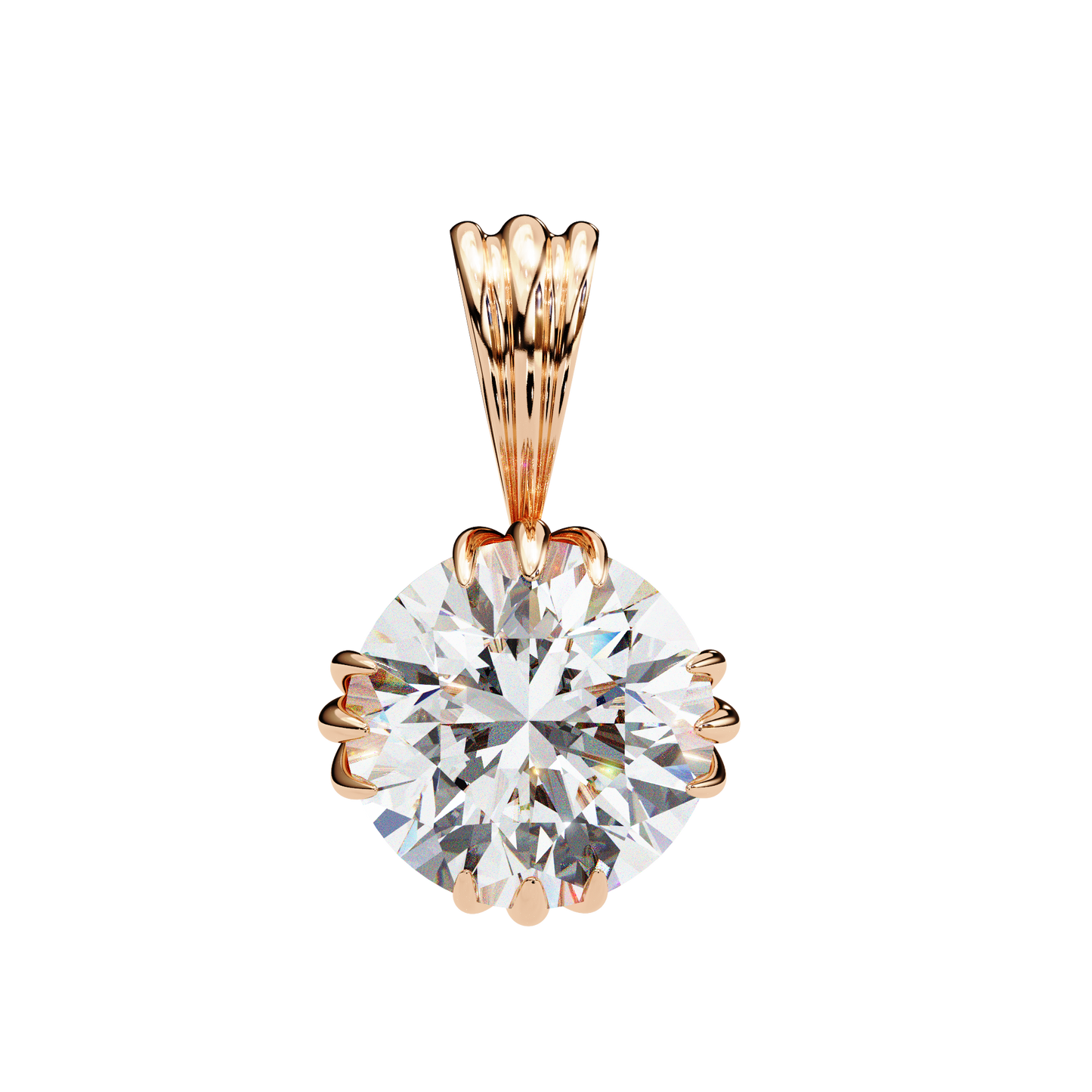 fleur radiance lab-grown diamond pendant