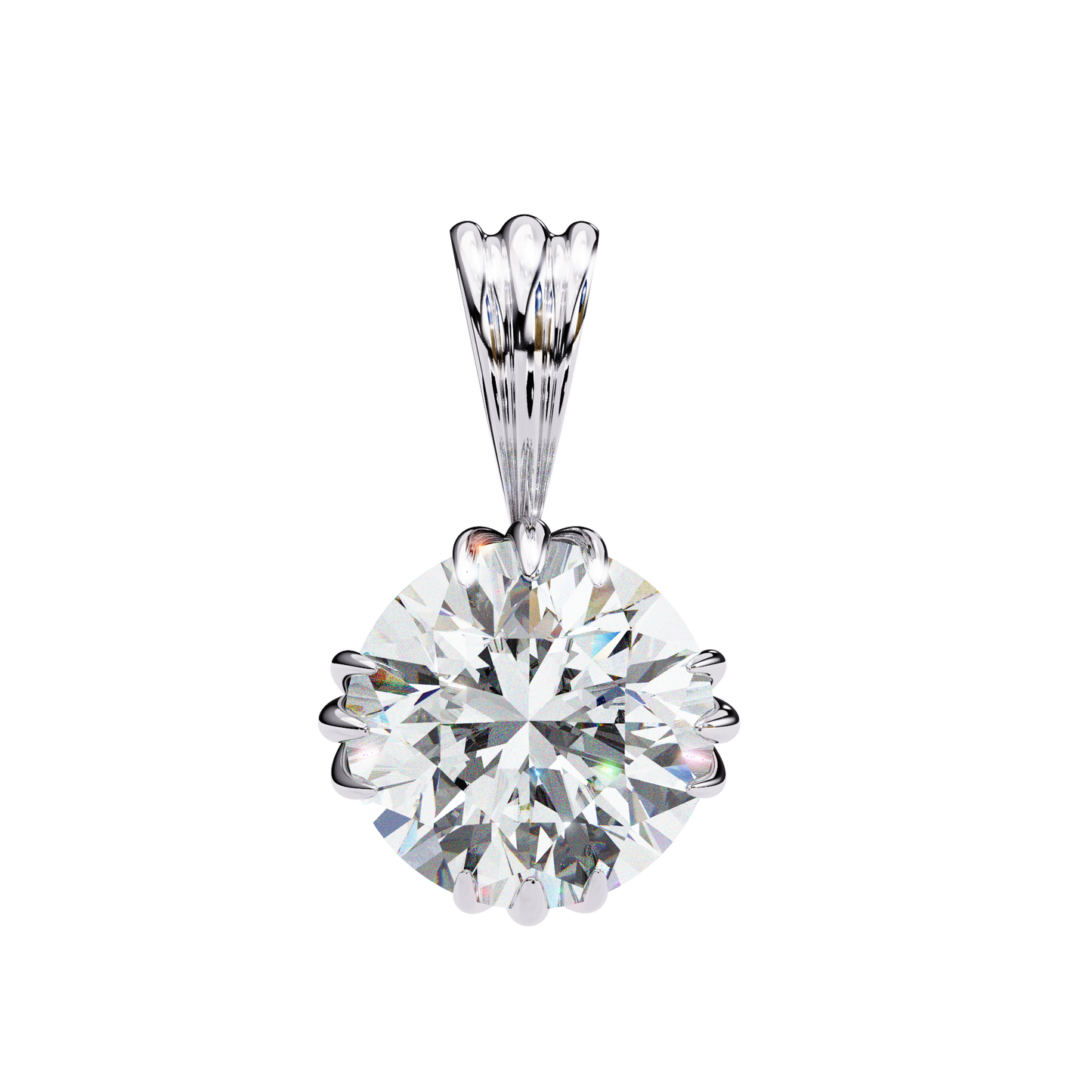 fleur radiance lab-grown diamond pendant
