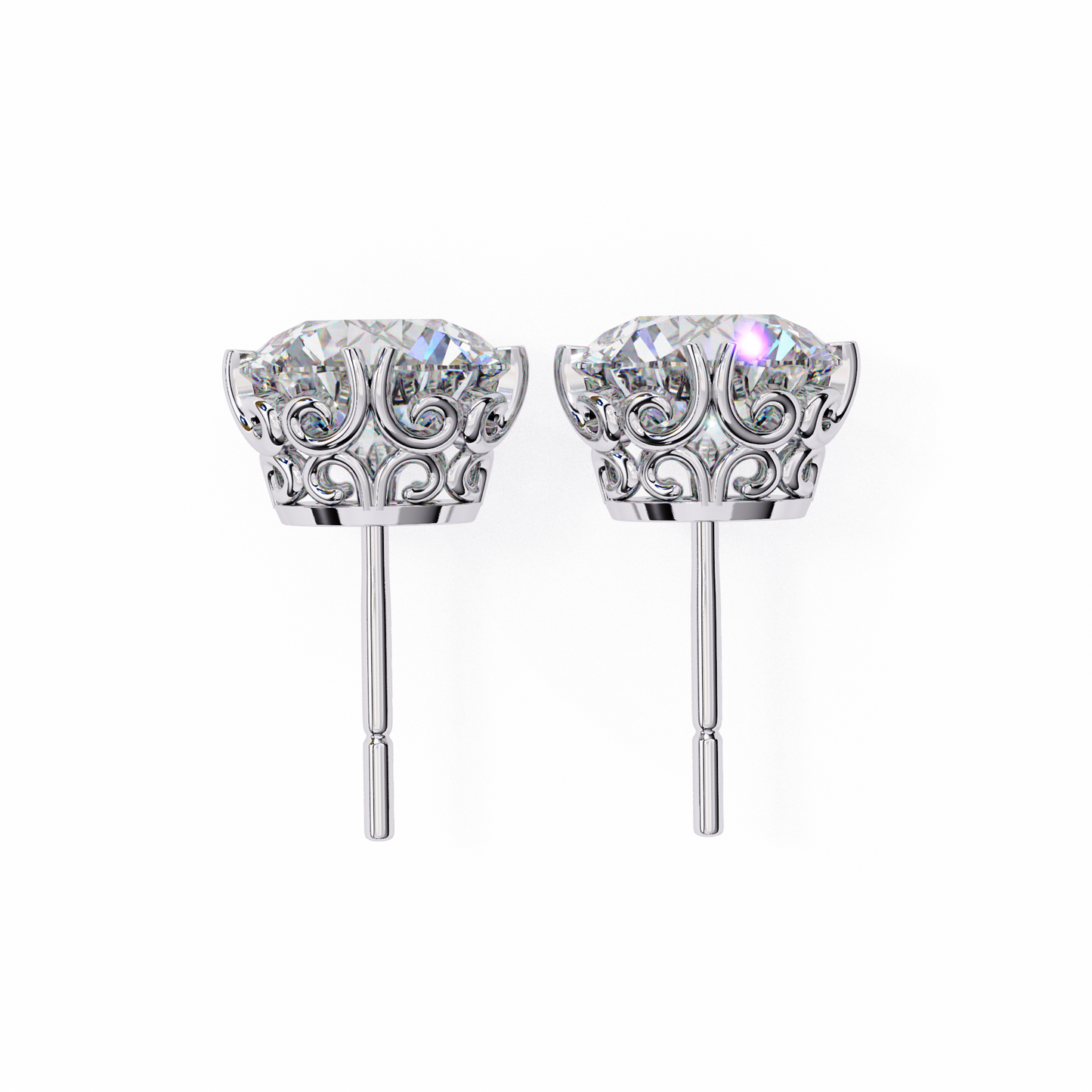 victorian dream lab grown diamond studs