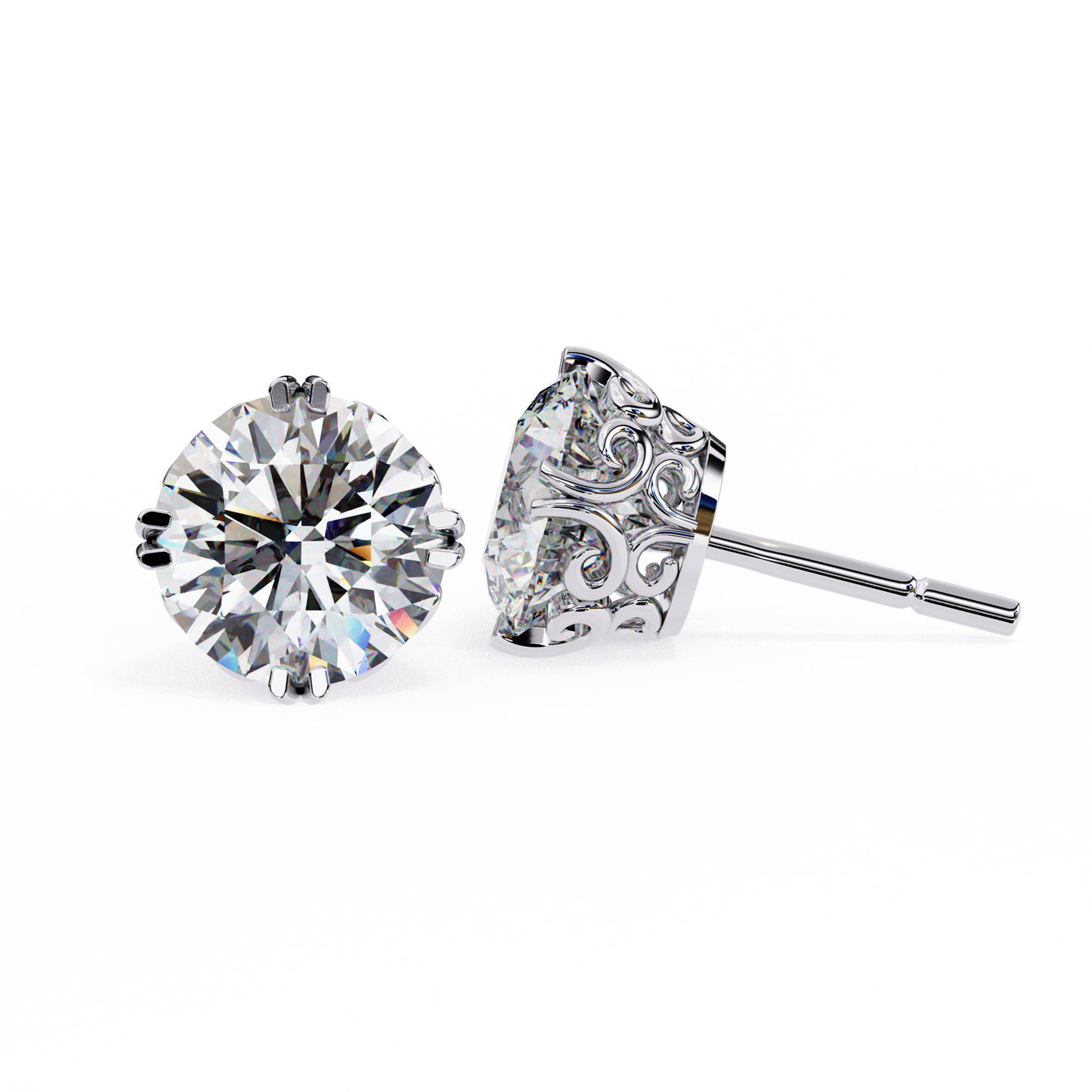victorian dream lab grown diamond studs