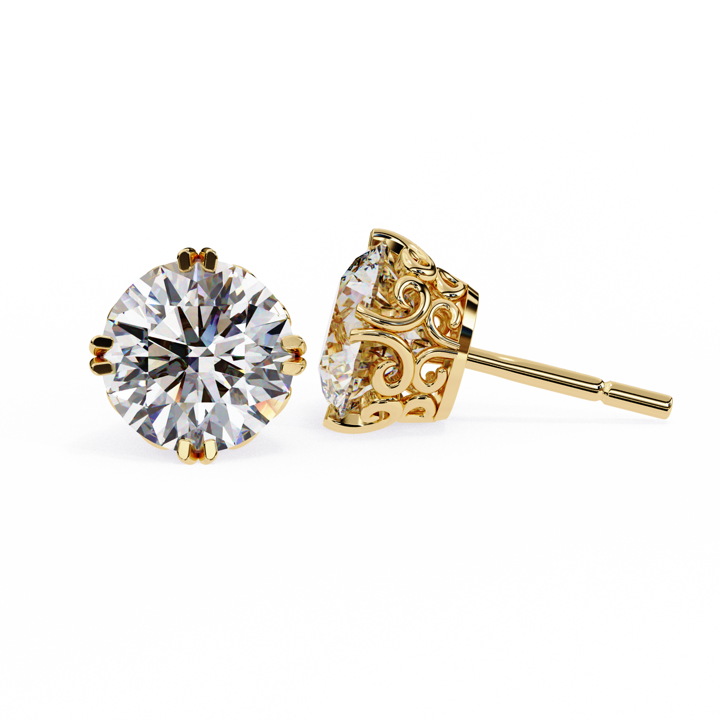 victorian dream lab grown diamond studs