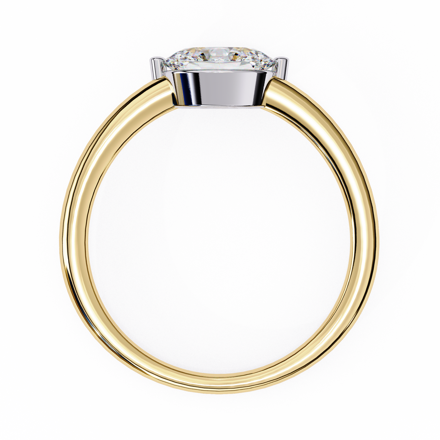 pure grace oval lab grown diamond ring