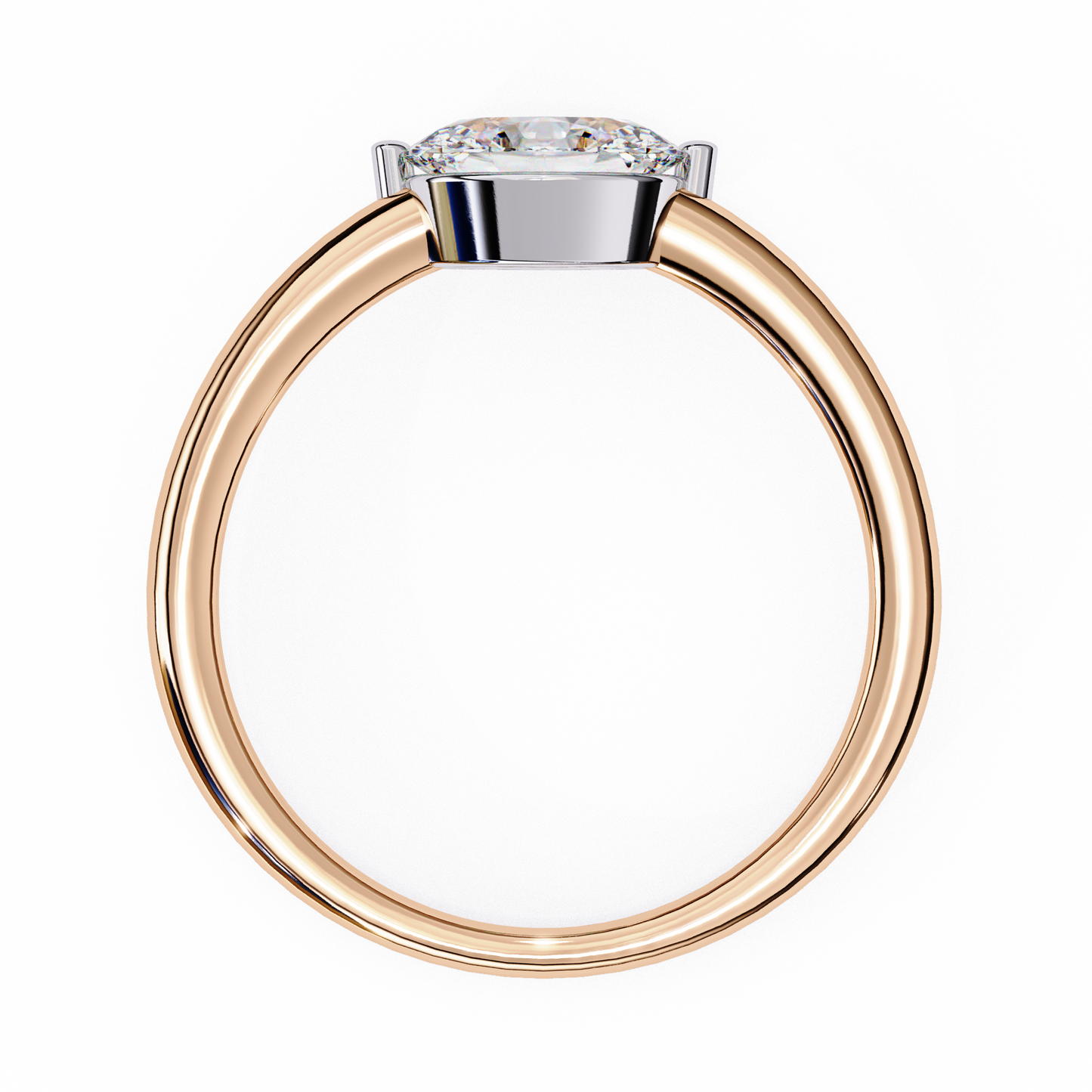 pure grace oval lab grown diamond ring