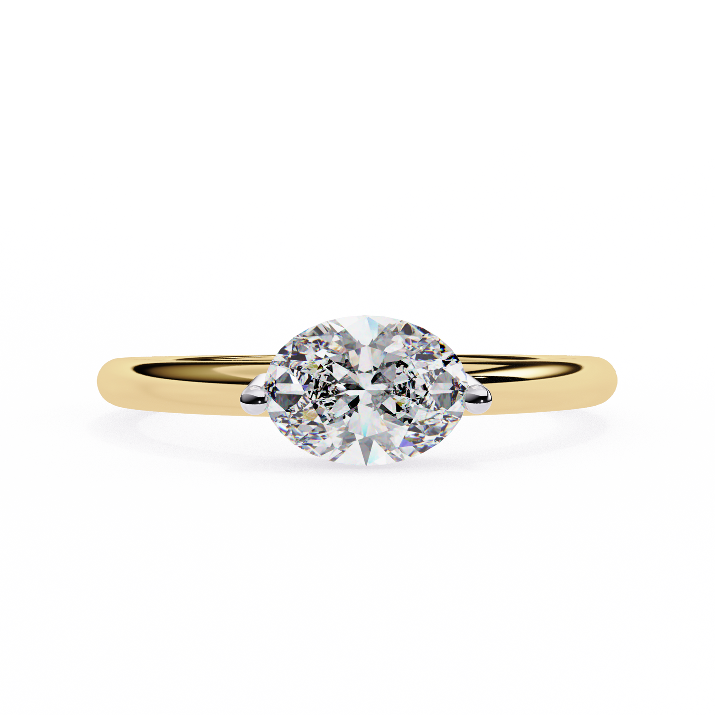 pure grace oval lab grown diamond ring
