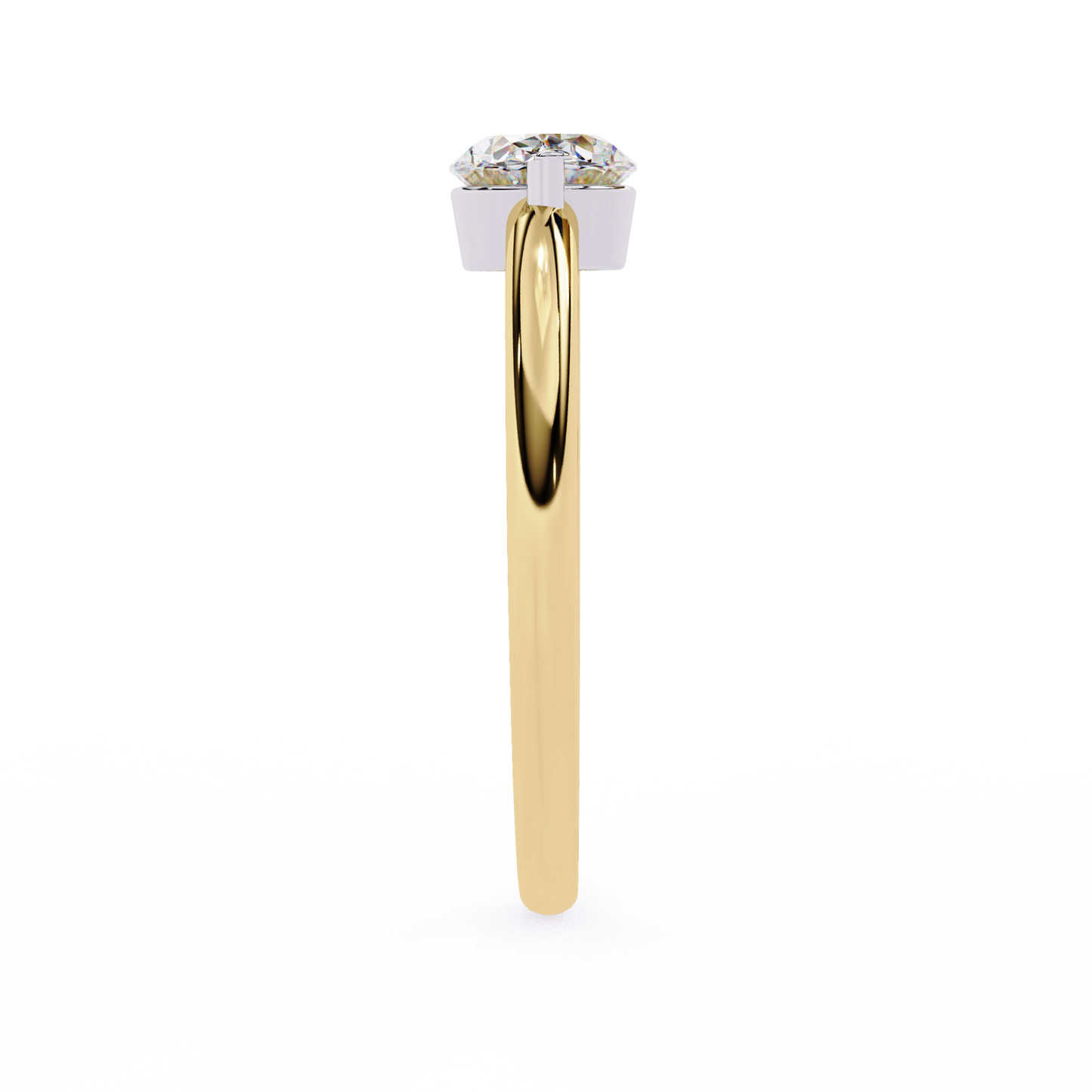 pure grace oval lab grown diamond ring