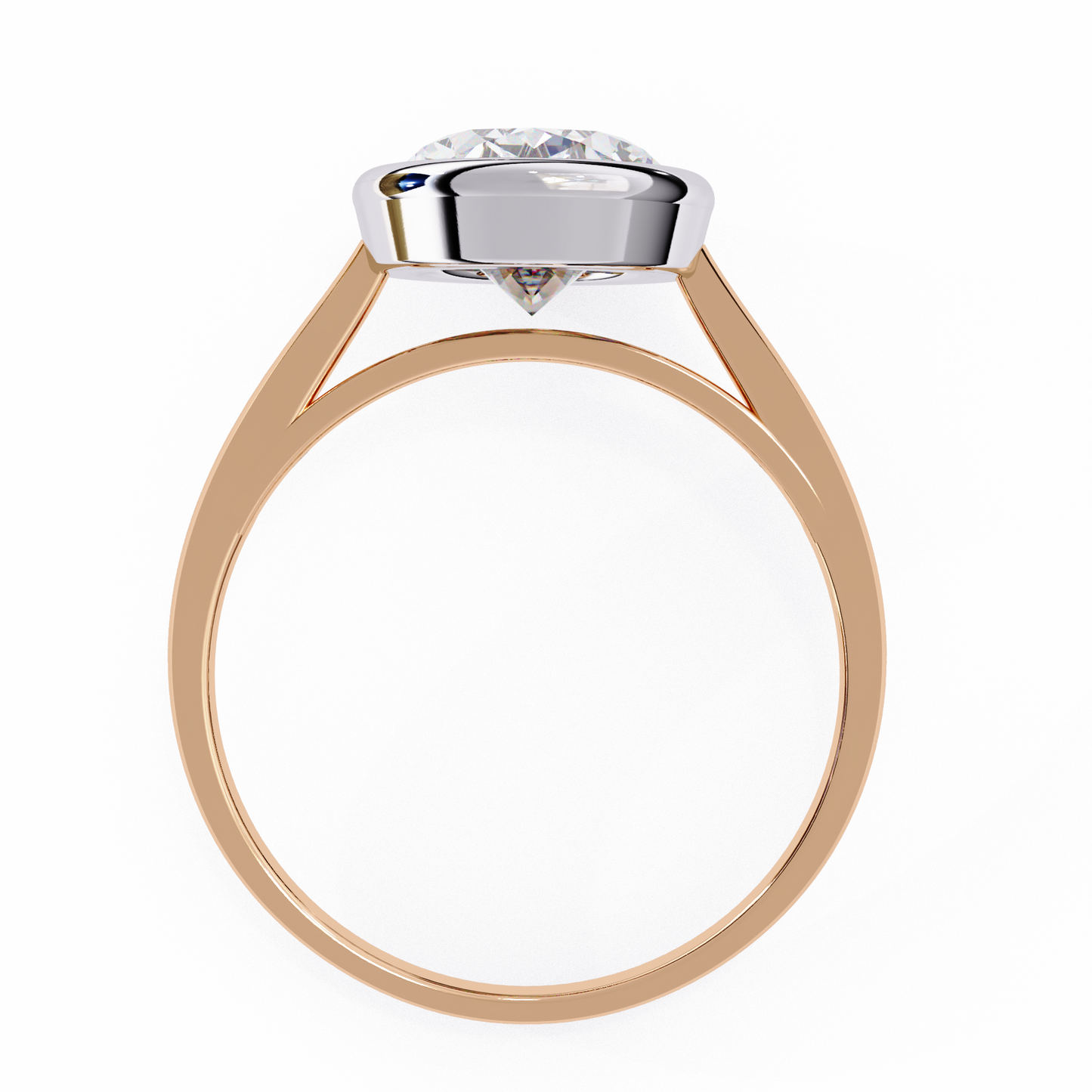 modern embrace oval lab grown diamond ring